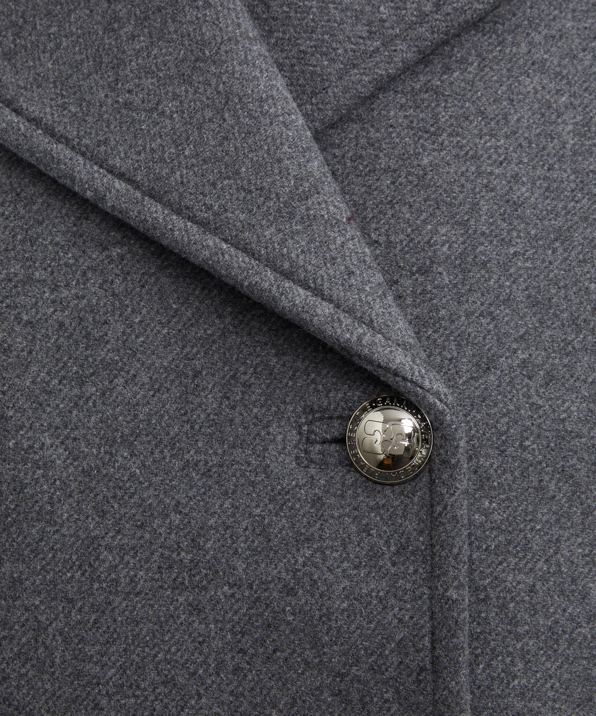 Ganni - Oversized Midi Peacoat image number 4