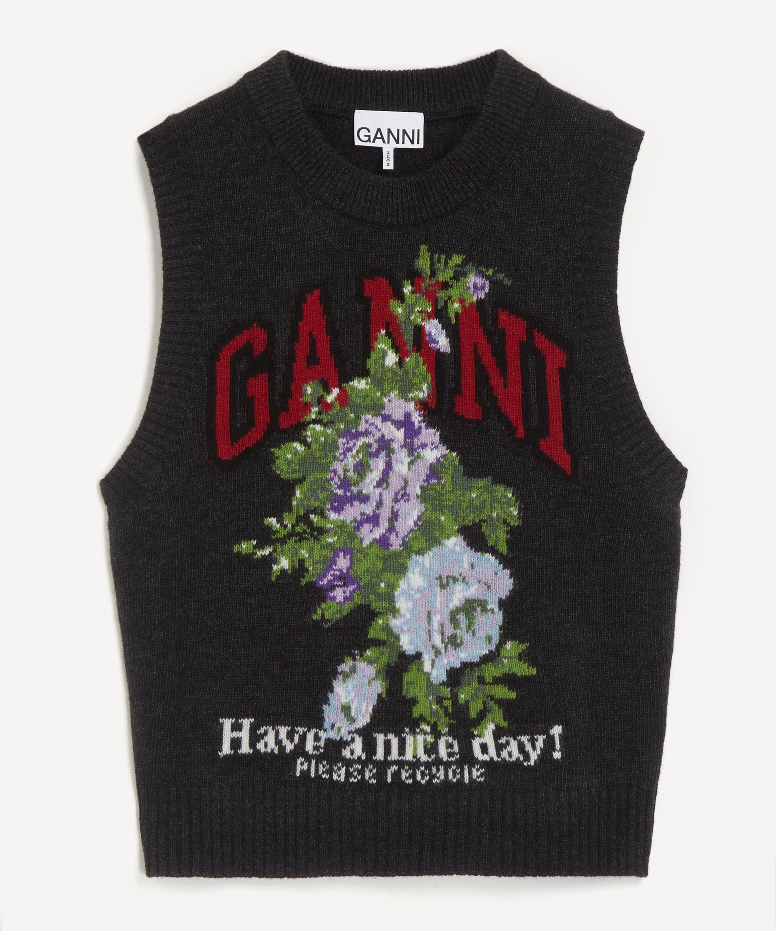 Ganni - Rose Knit Vest image number 0
