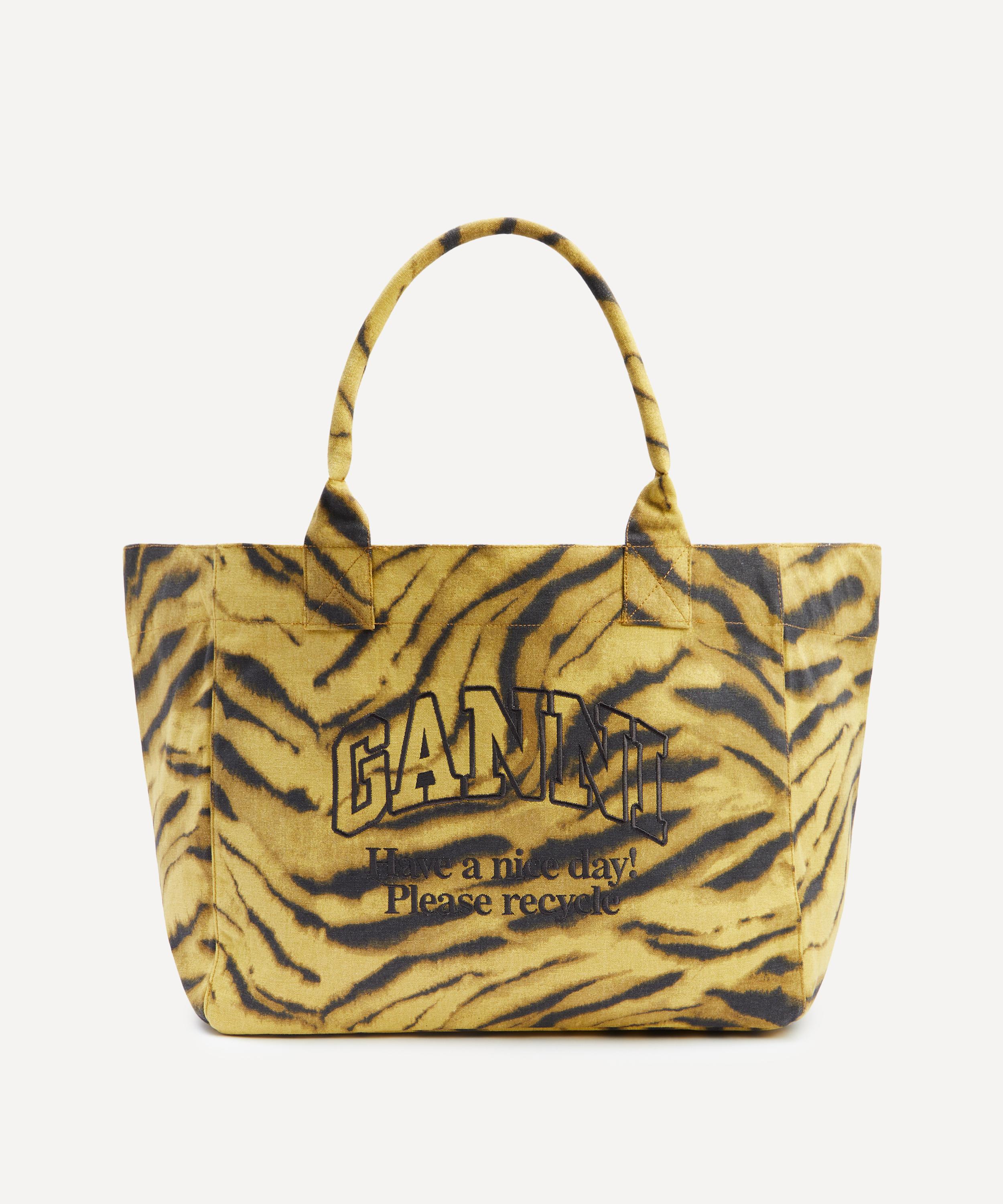 Ganni - Zebra Print XXL Shopper Tote image number 0
