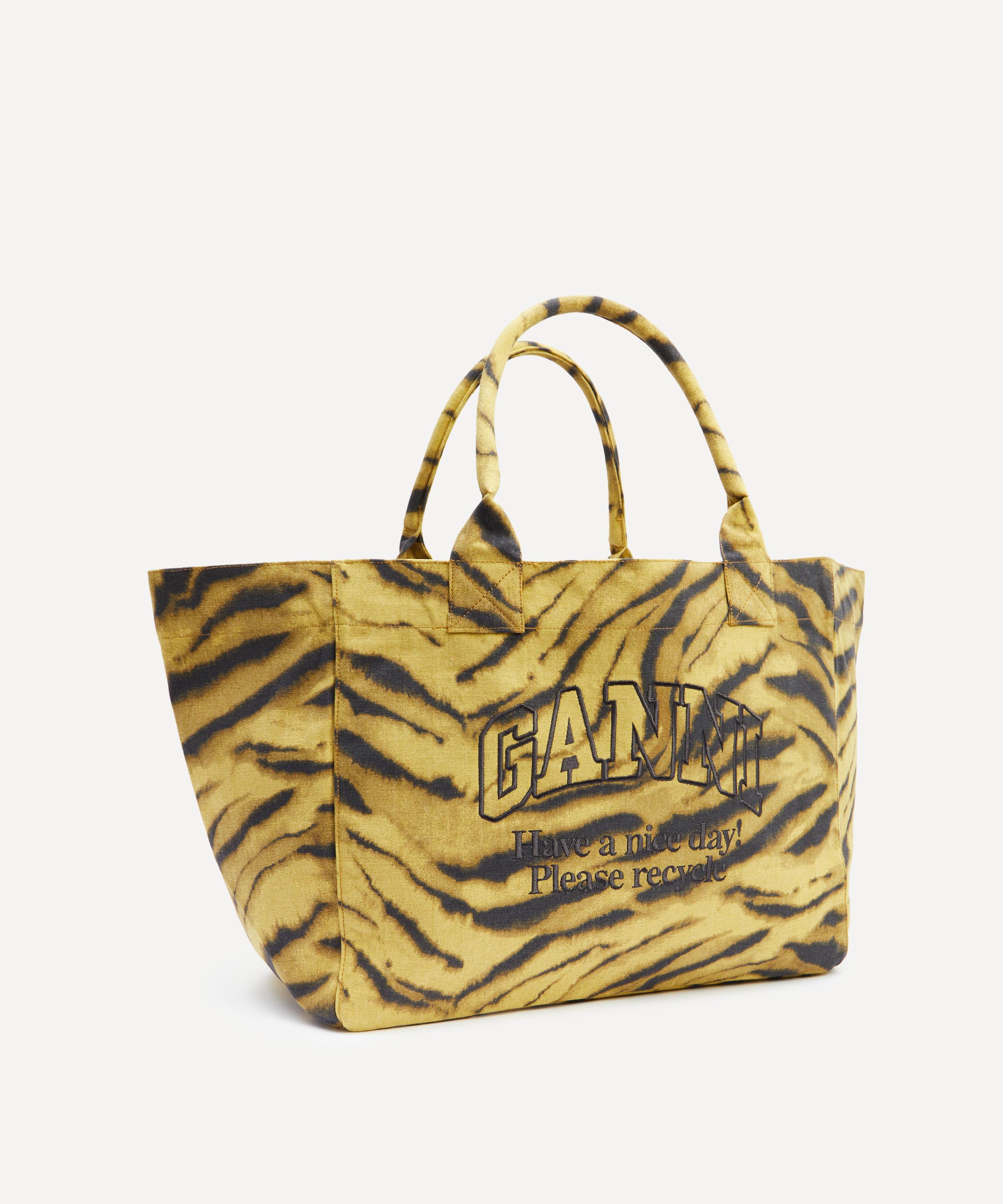 Ganni - Zebra Print XXL Shopper Tote image number 2