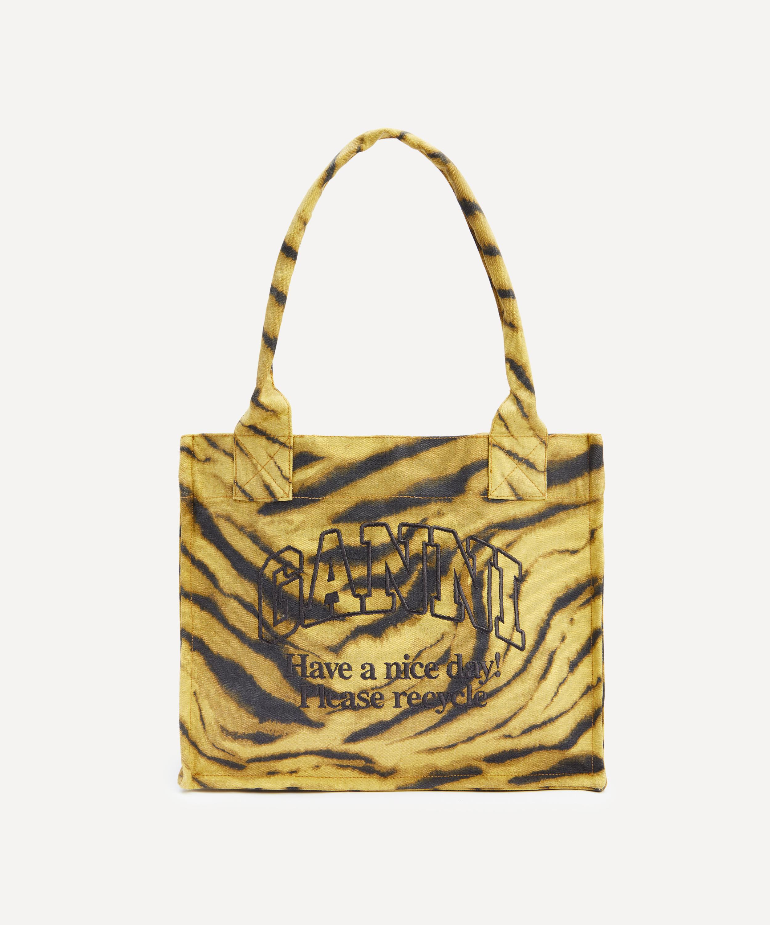 Ganni - Zebra Print Large Shopper Tote image number 0
