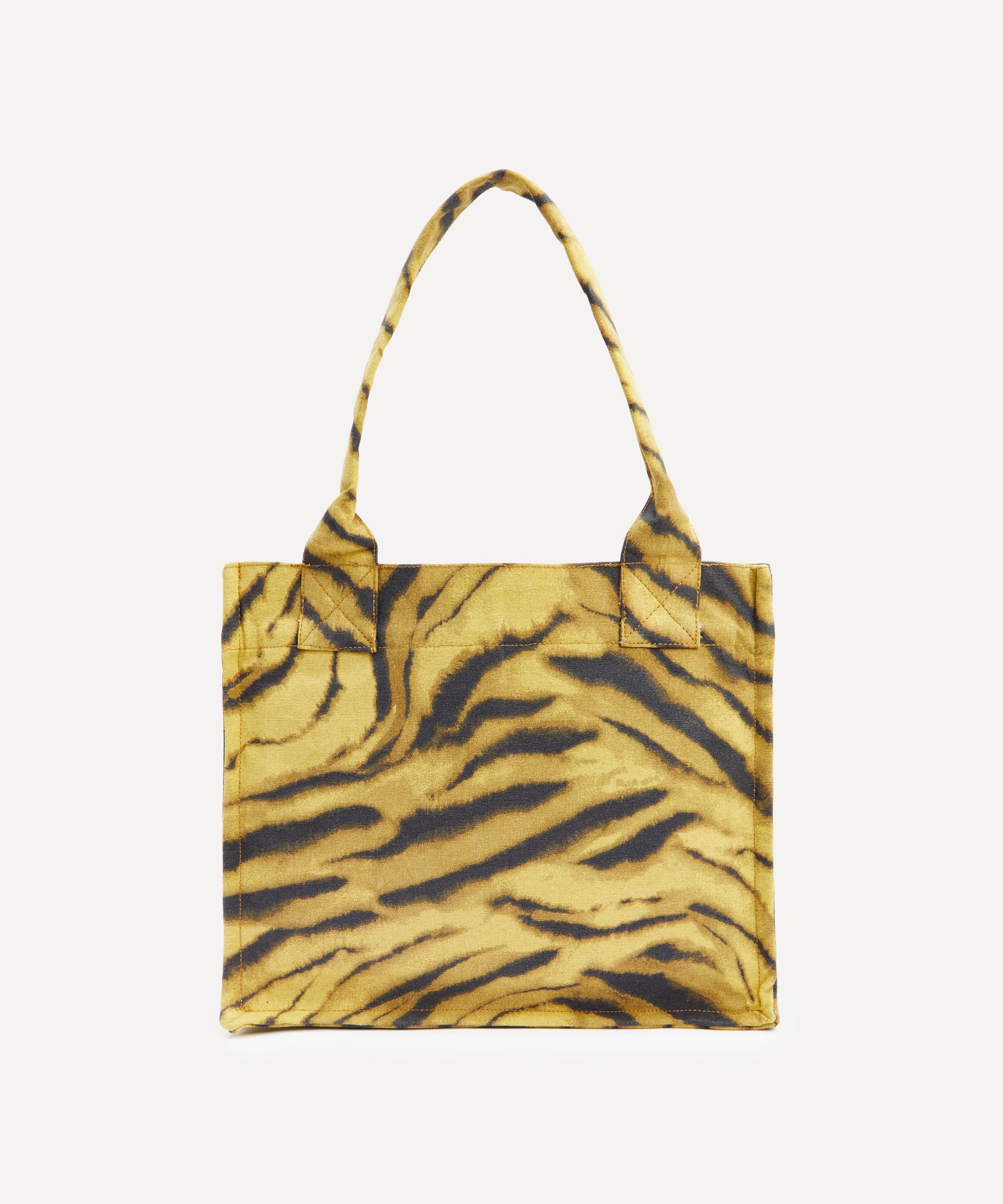 Ganni - Zebra Print Large Shopper Tote image number 3