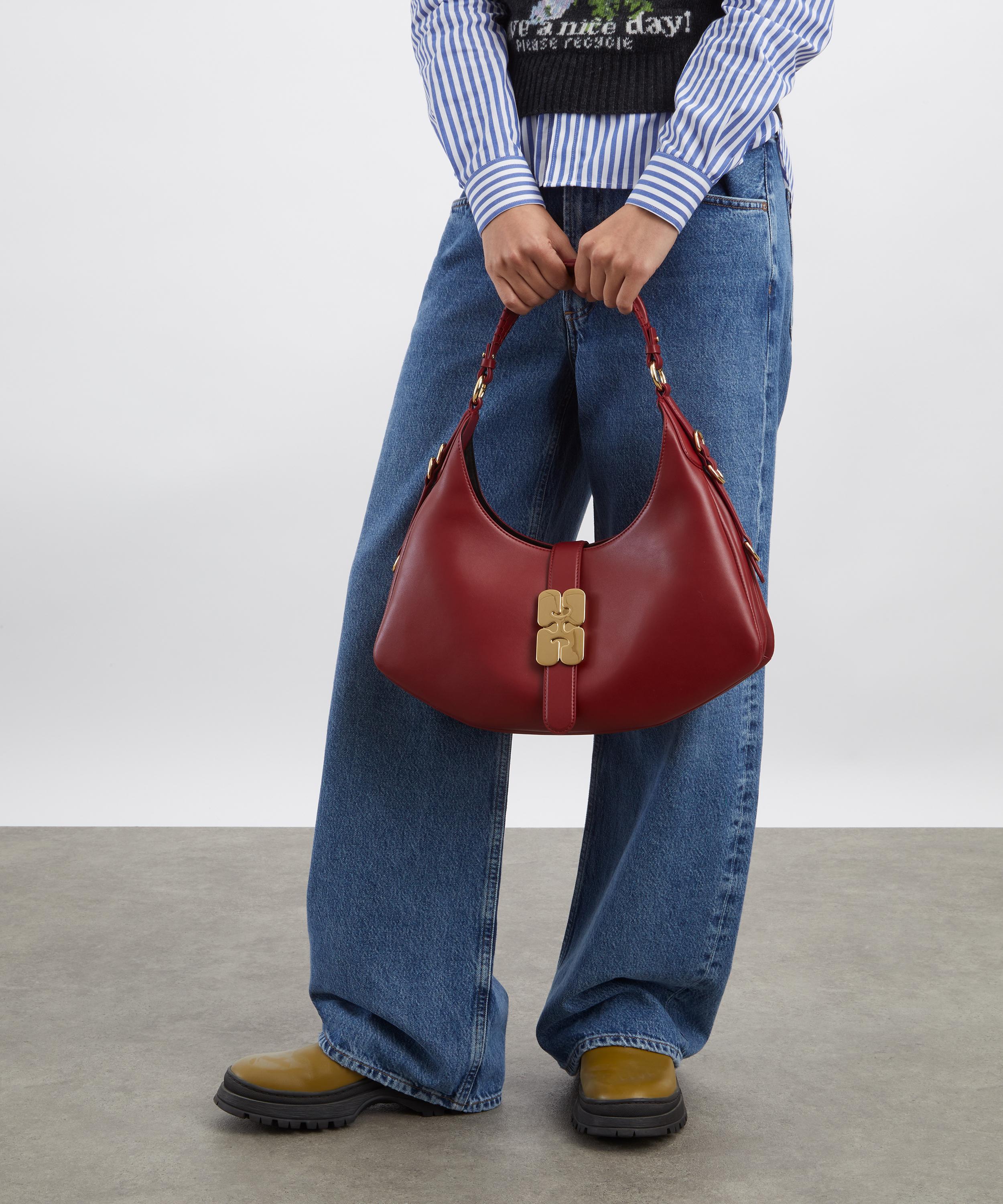 Ganni - Small Red Kat Shoulder Bag image number 1