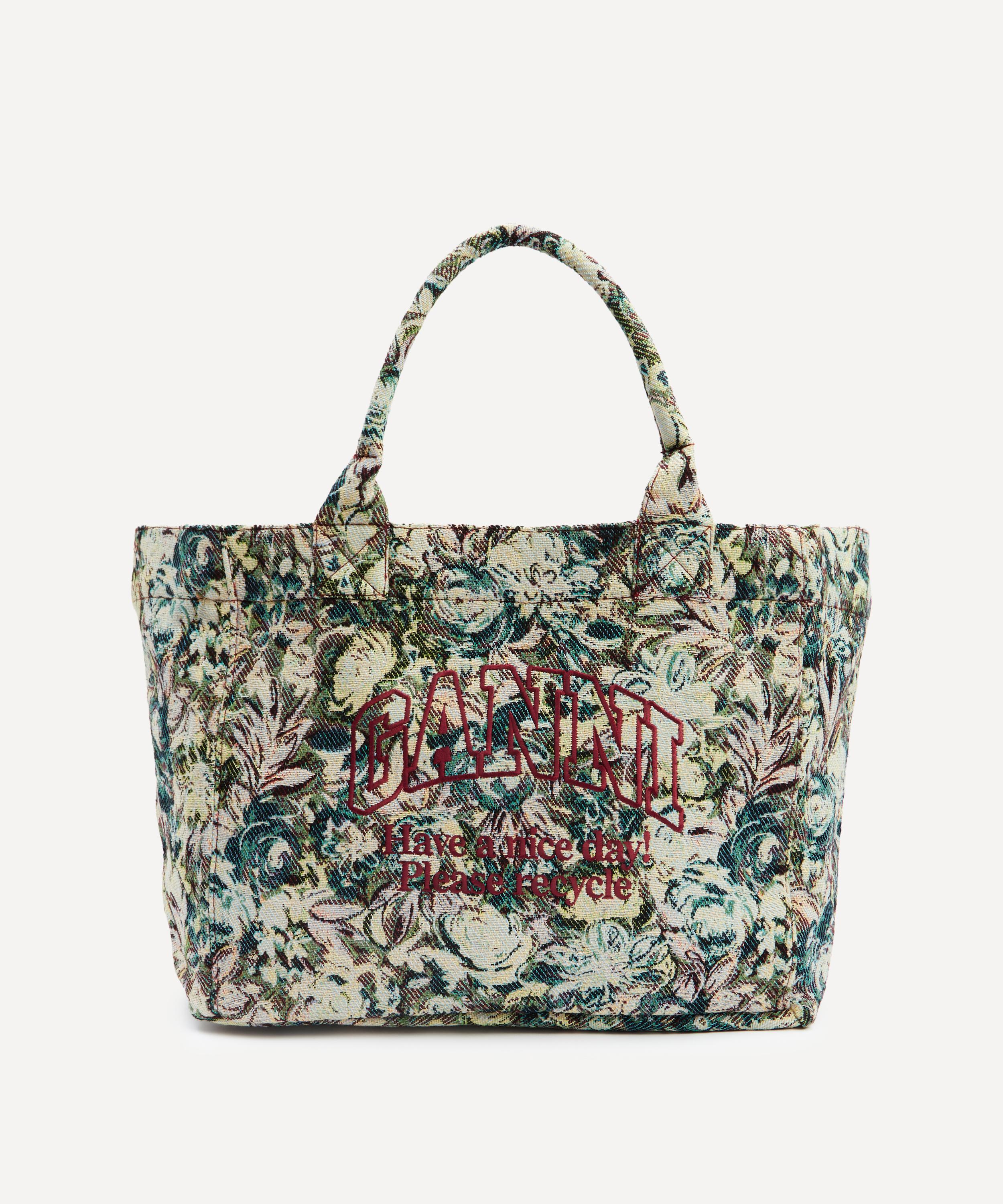 Ganni - Tapestry Print XXL Reversible Shopper Tote image number 0