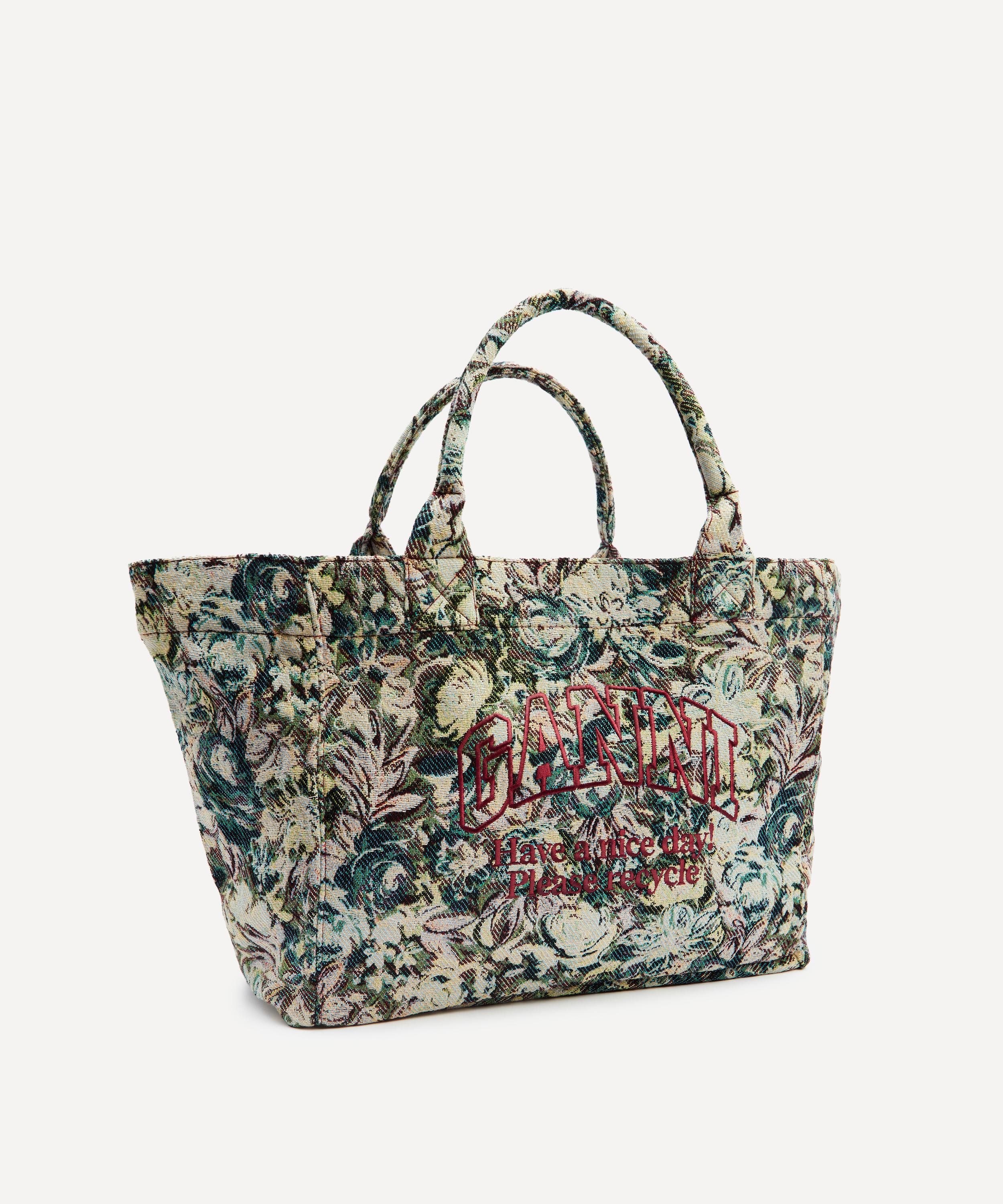Ganni - Tapestry Print XXL Reversible Shopper Tote image number 2