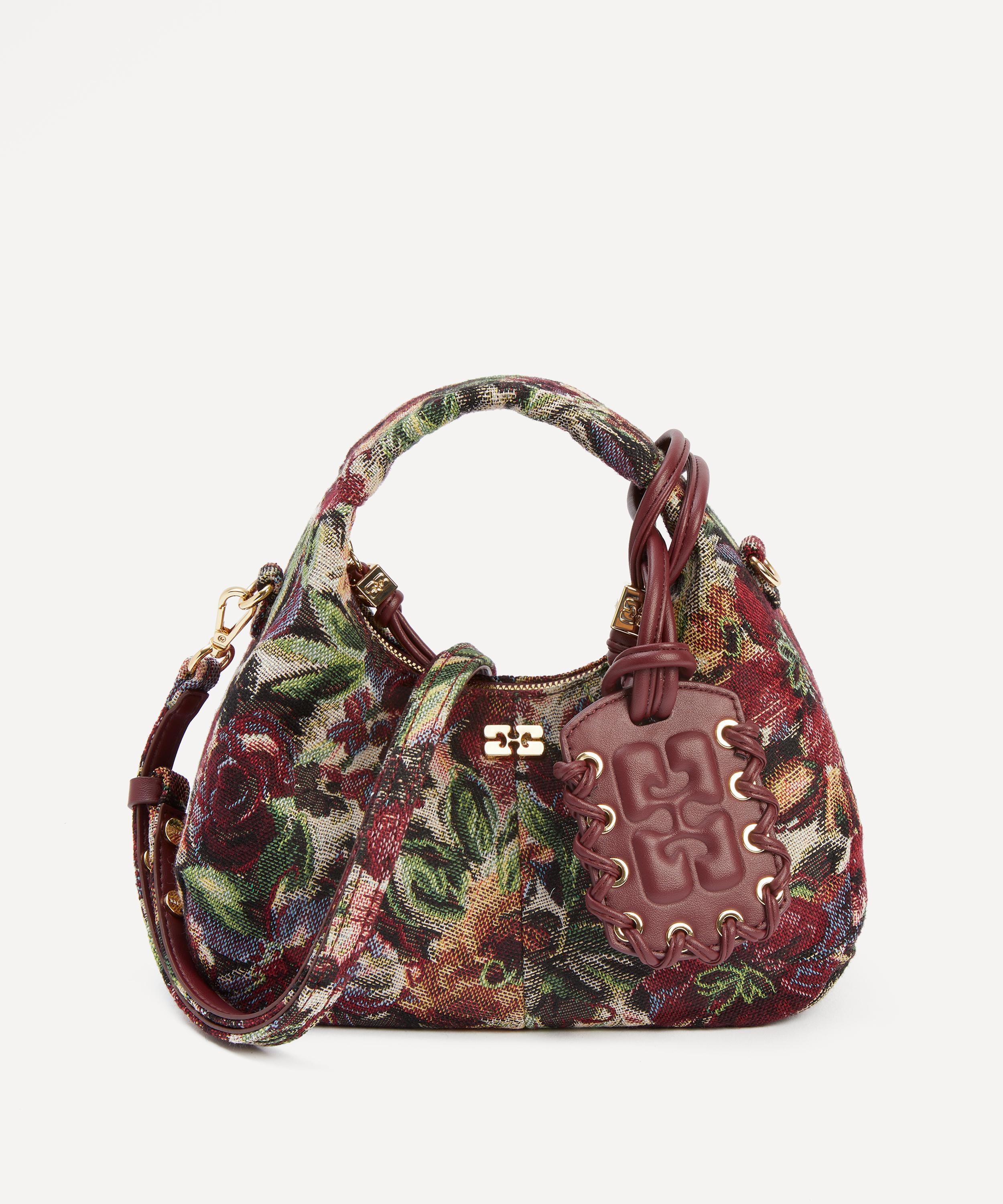 Ganni - Tapestry Mini Hobo Bag image number 0