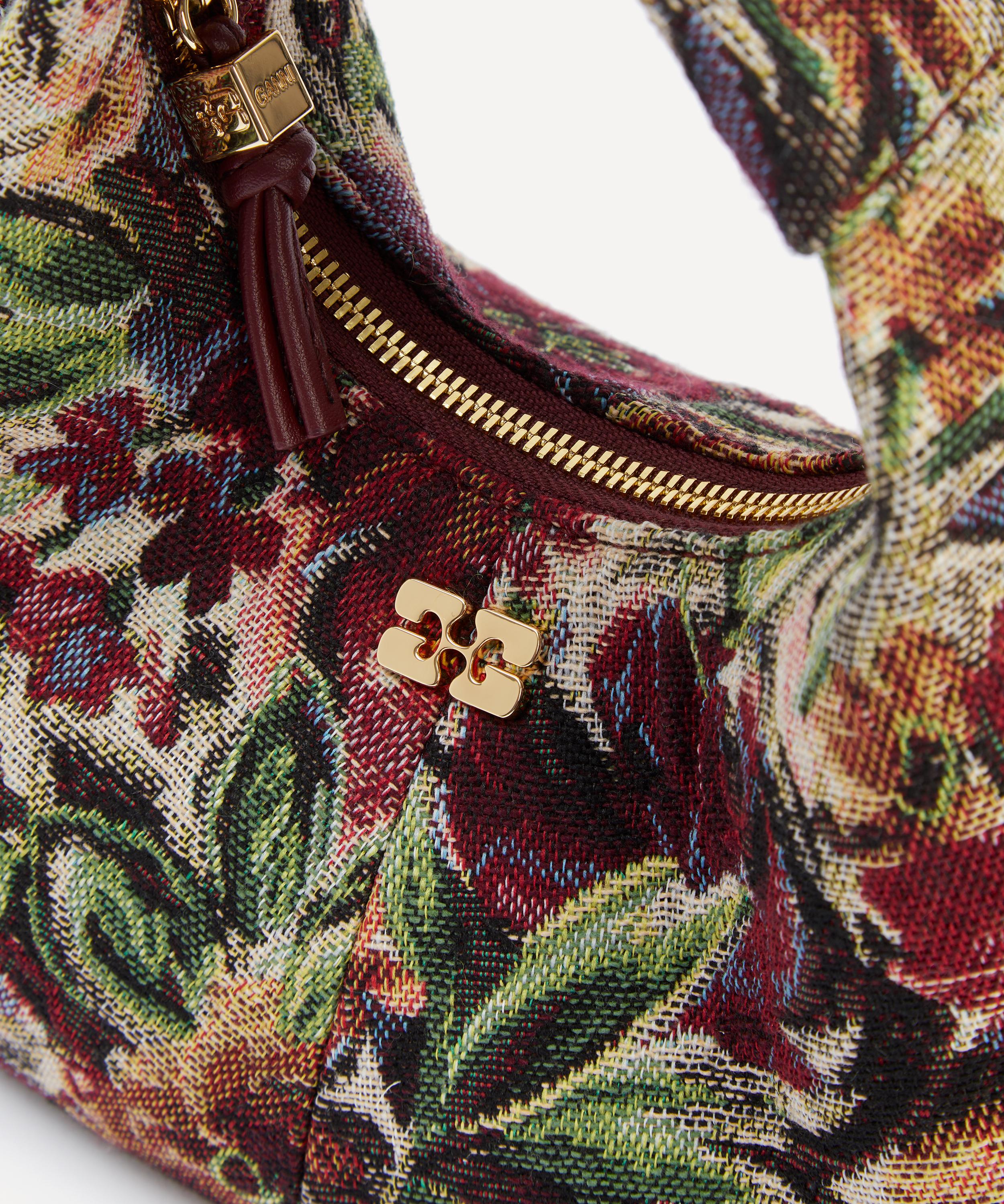 Ganni - Tapestry Mini Hobo Bag image number 3