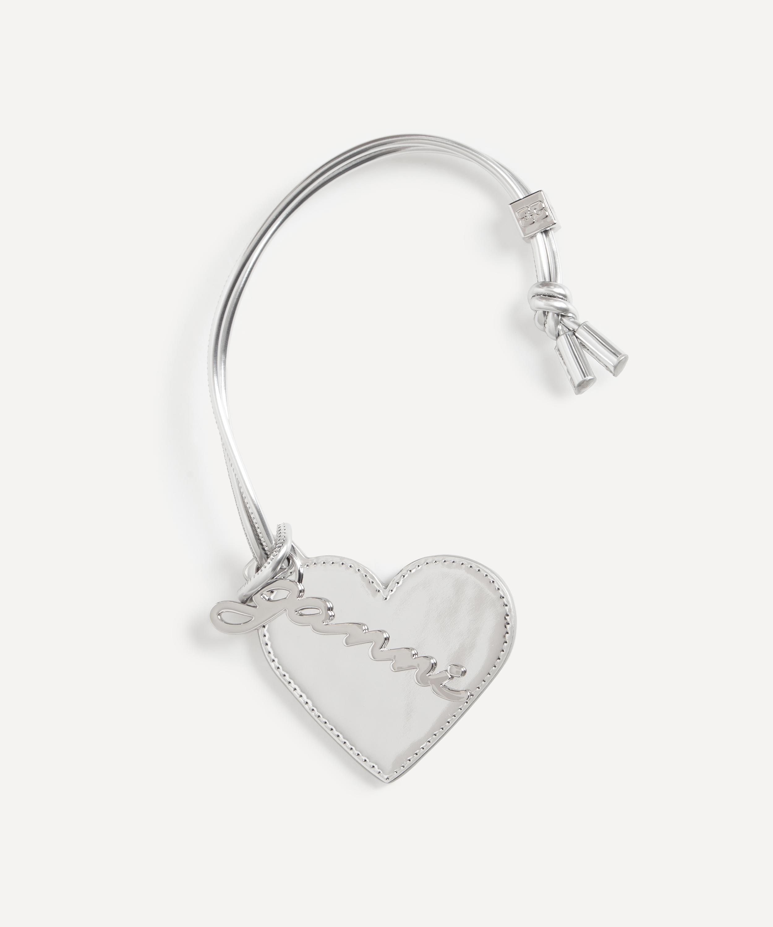 Ganni - Silver Bou Heart Mirror Charm image number 0