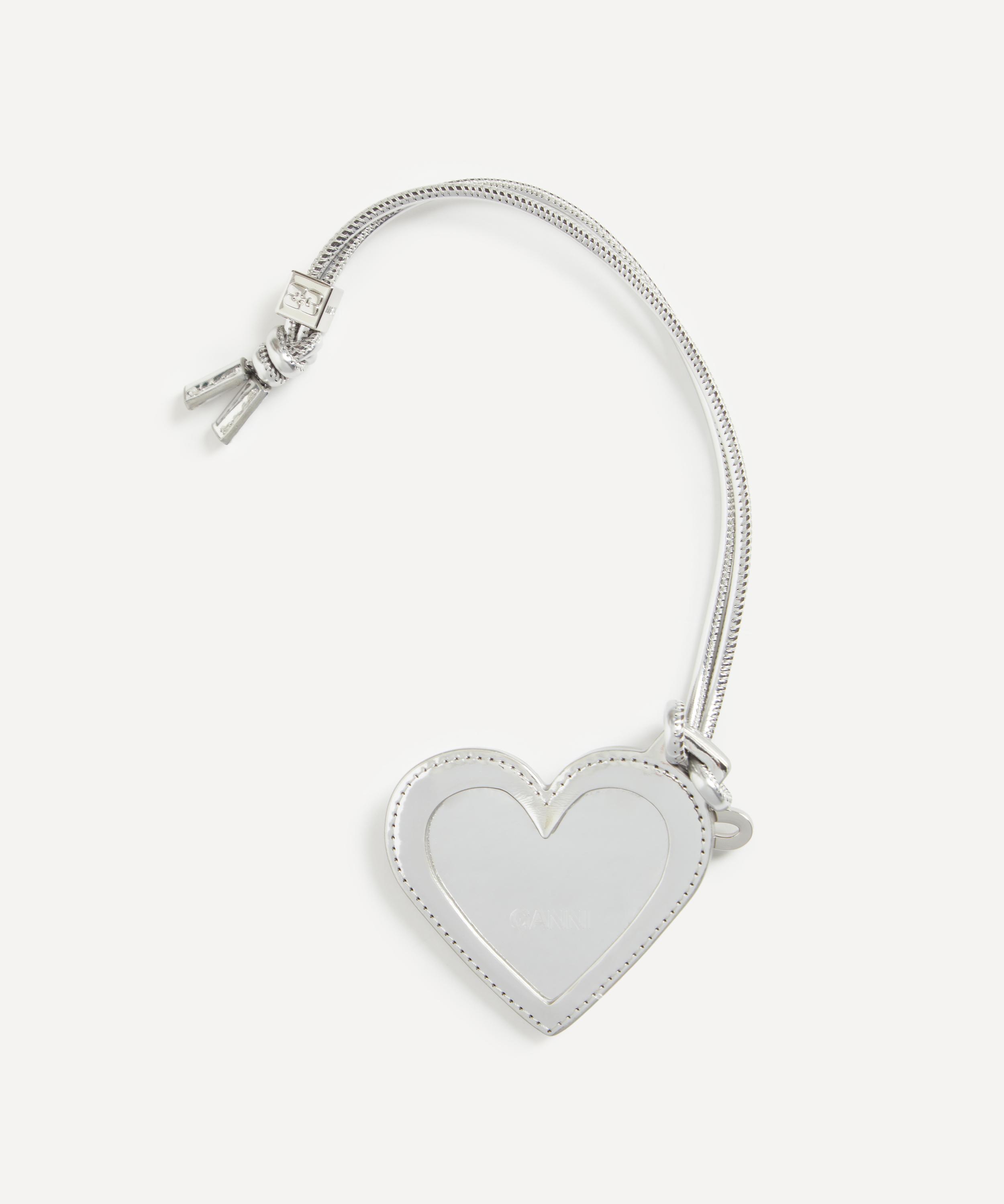 Ganni - Silver Bou Heart Mirror Charm image number 1