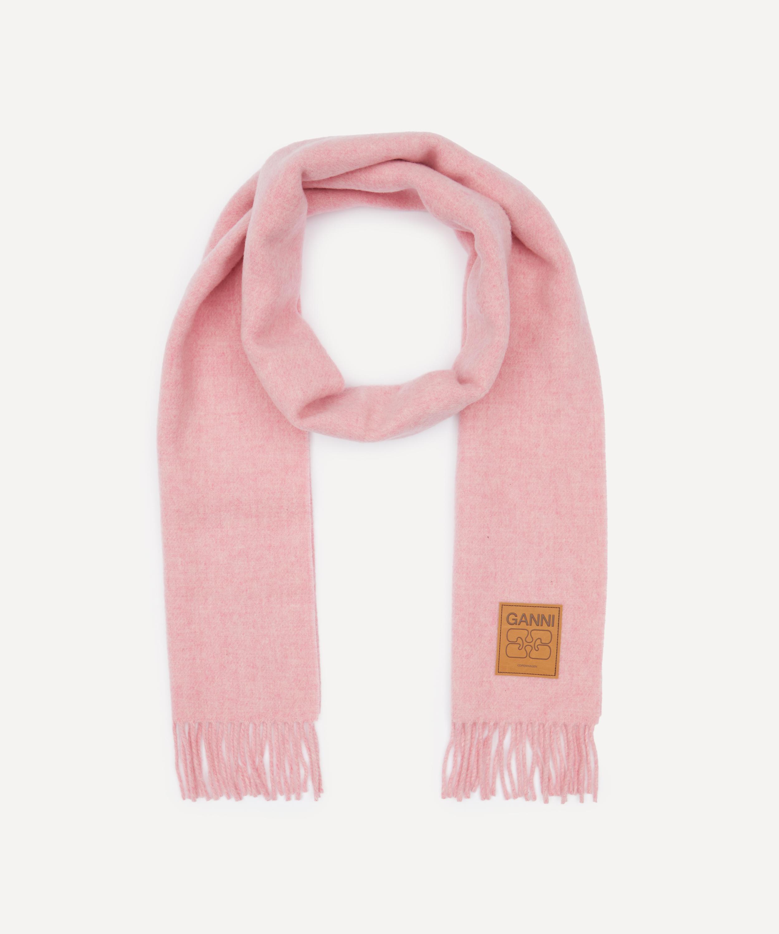 Ganni - Double Face Wool Scarf