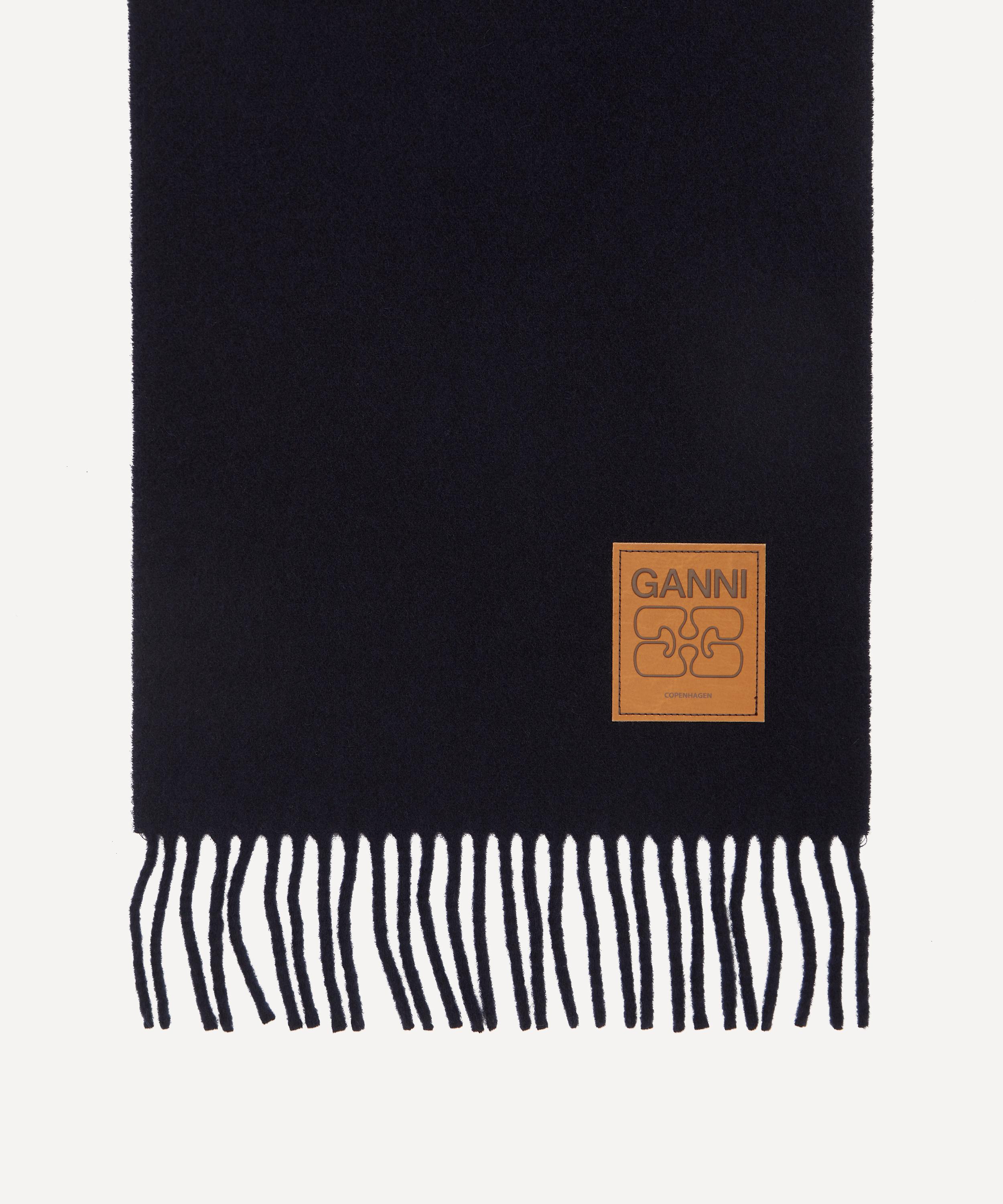 Ganni - Double Face Wool Solid Scarf image number 2