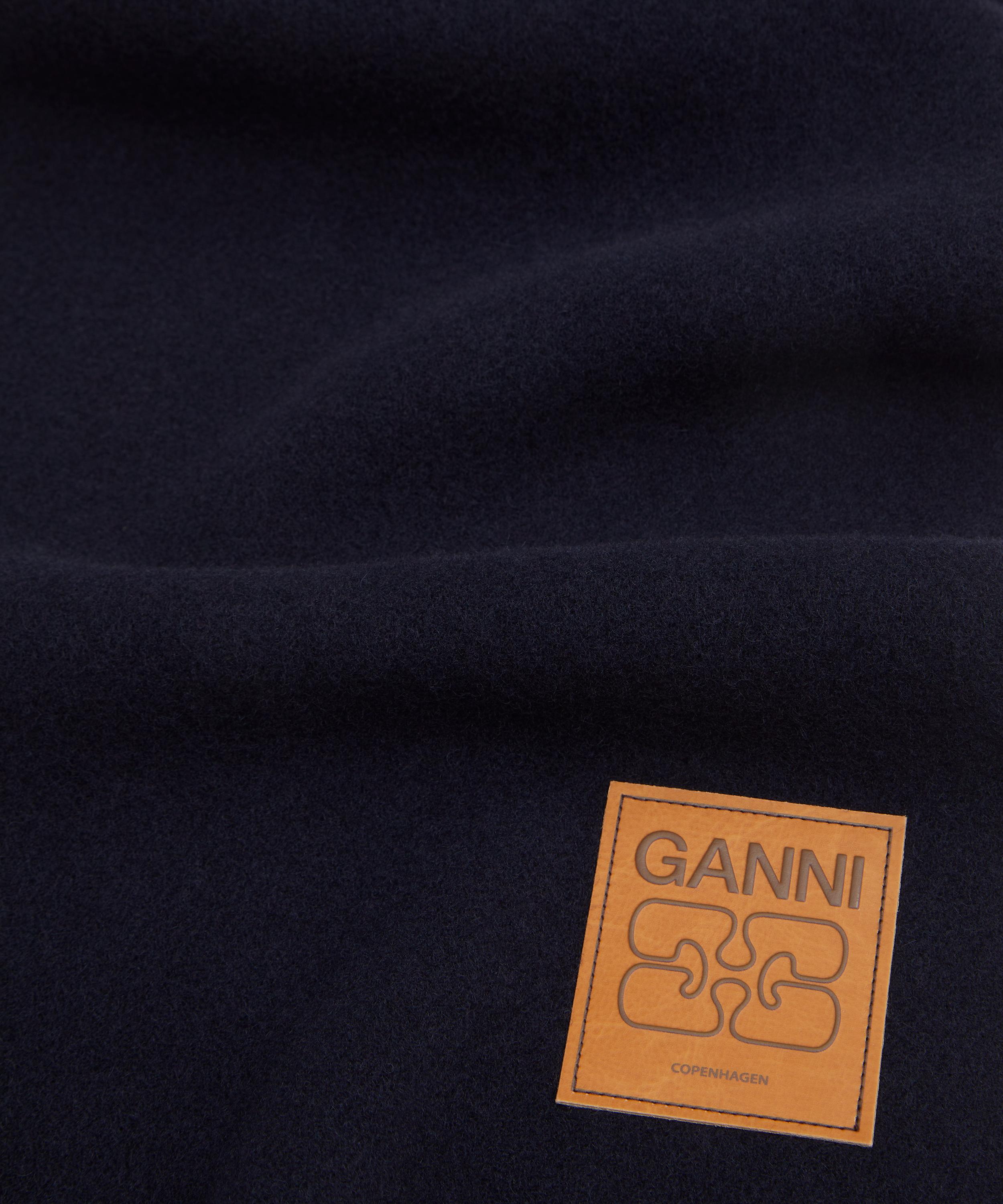 Ganni - Double Face Wool Solid Scarf image number 3