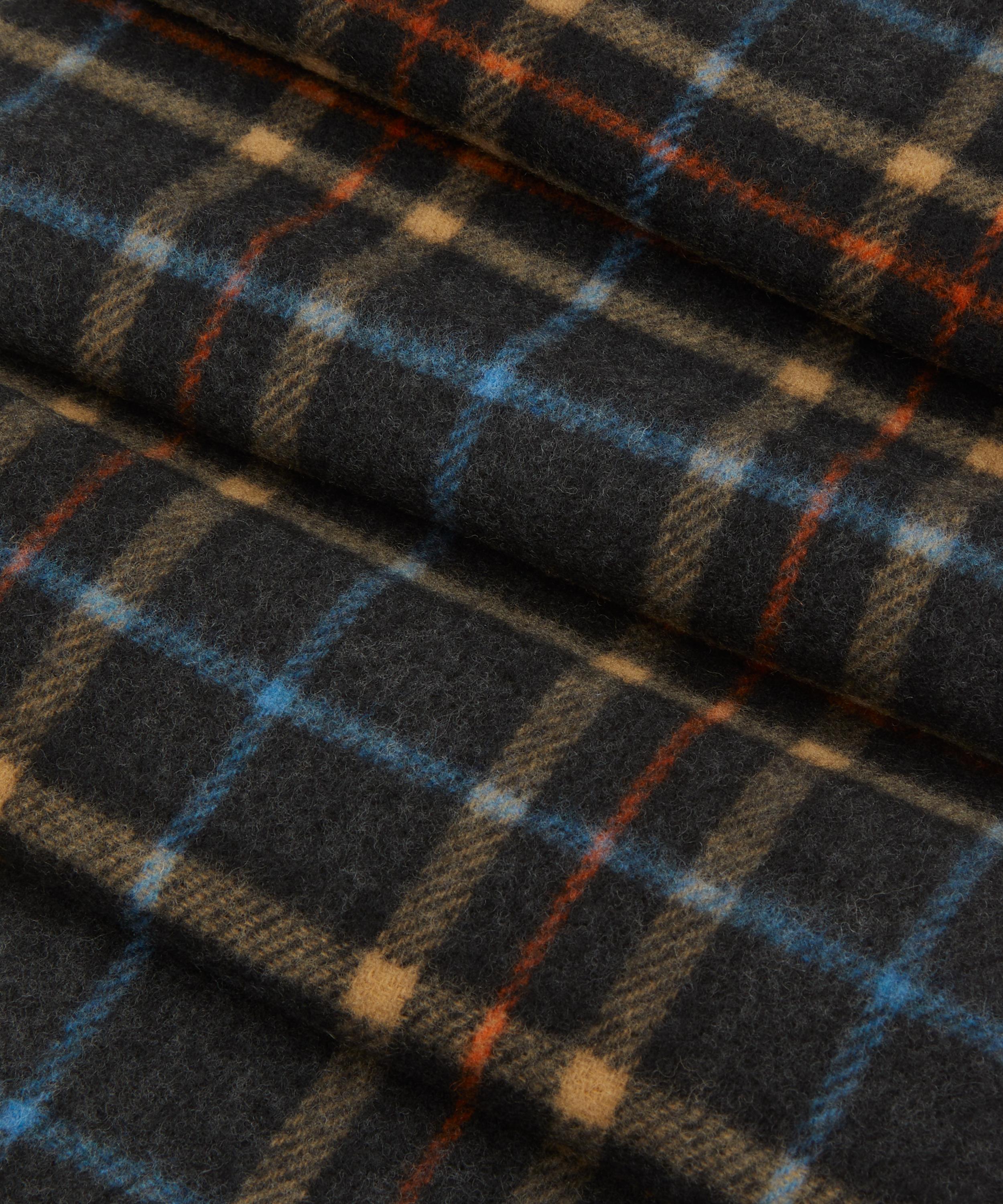 Ganni - Double Face Wool Check Scarf image number 3