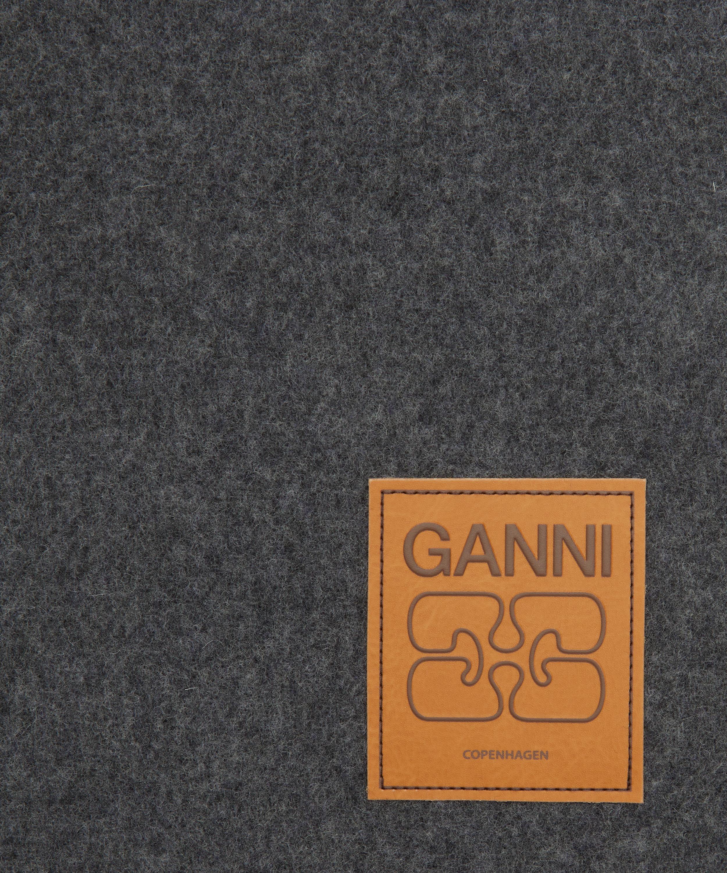 Ganni - Double Face Wool Scarf image number 2