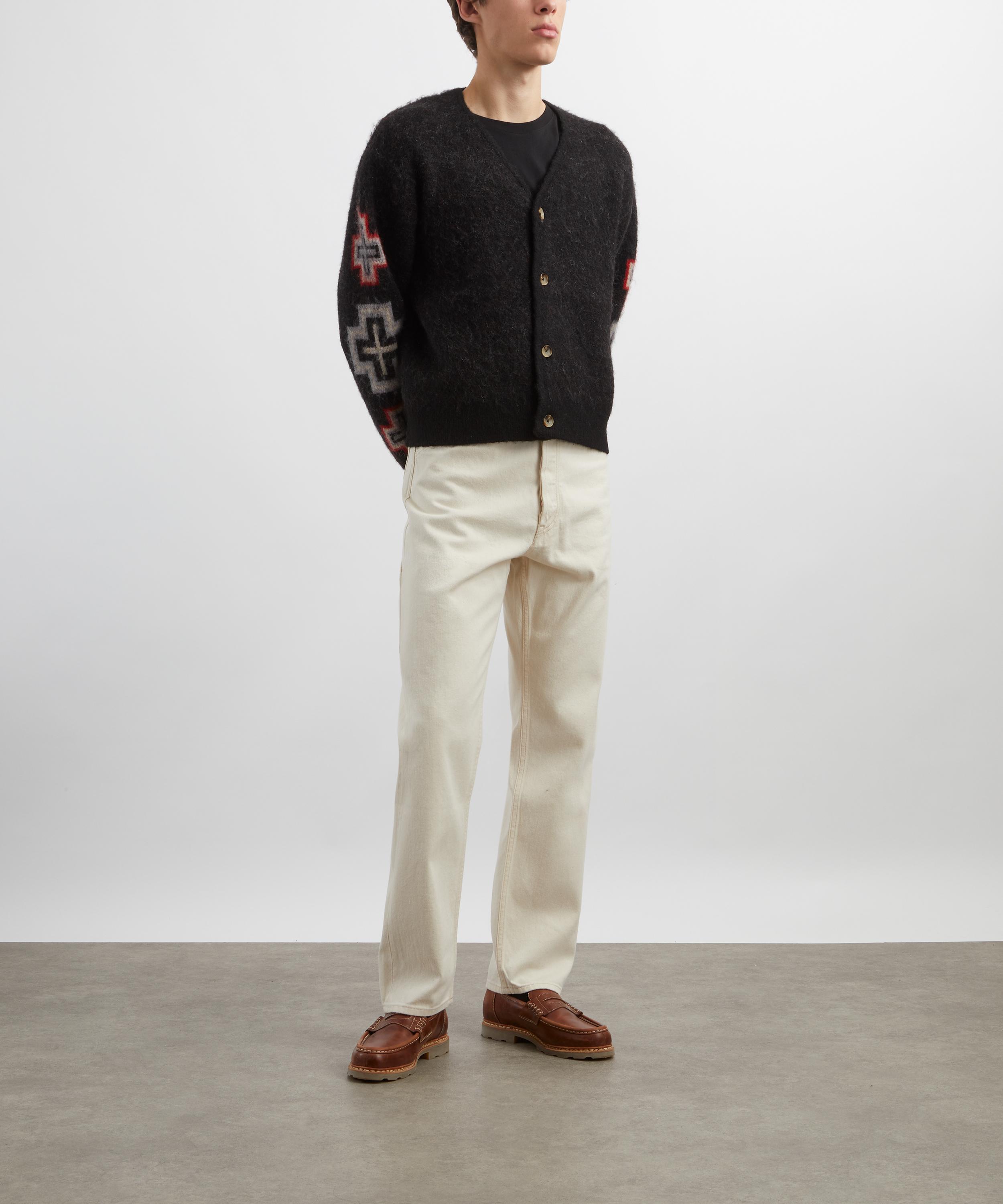 Drakes - Ecru Selvedge Denim Painter Trousers image number 1