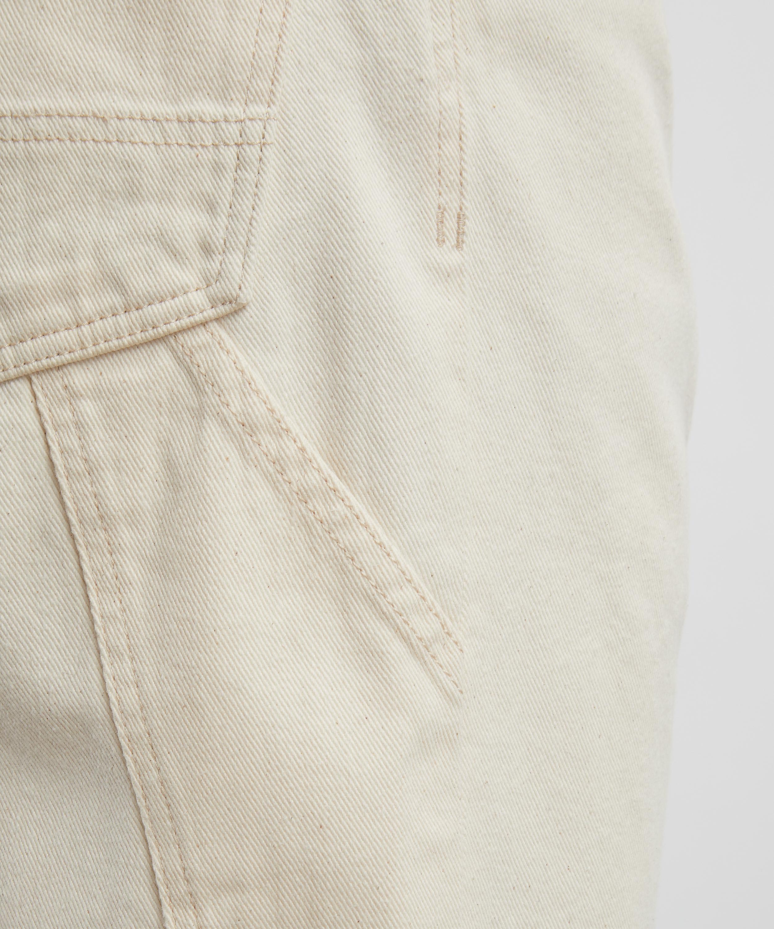 Drakes - Ecru Selvedge Denim Painter Trousers image number 4