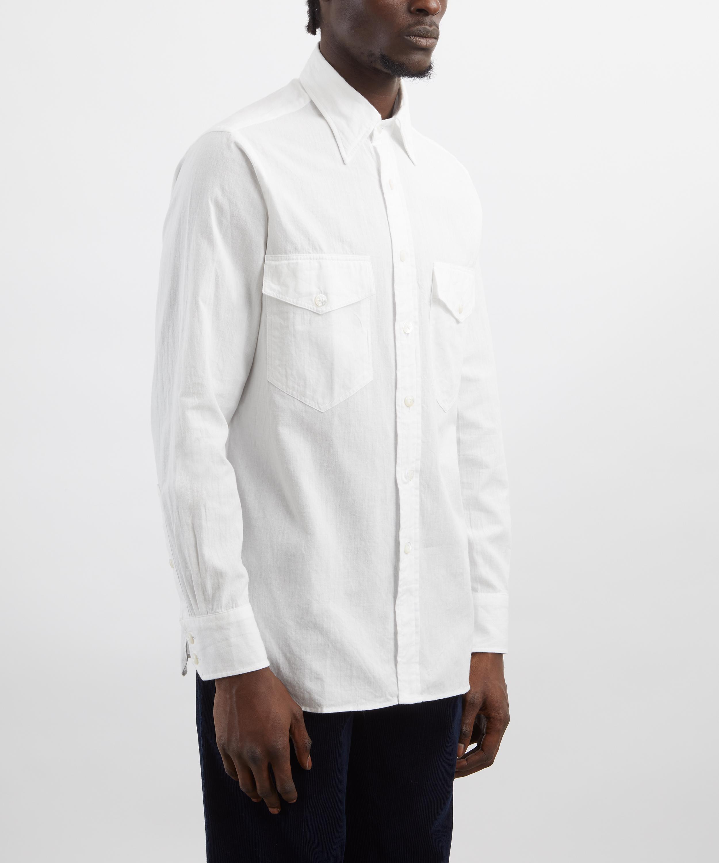 Drakes - Cotton Work Shirt image number 2
