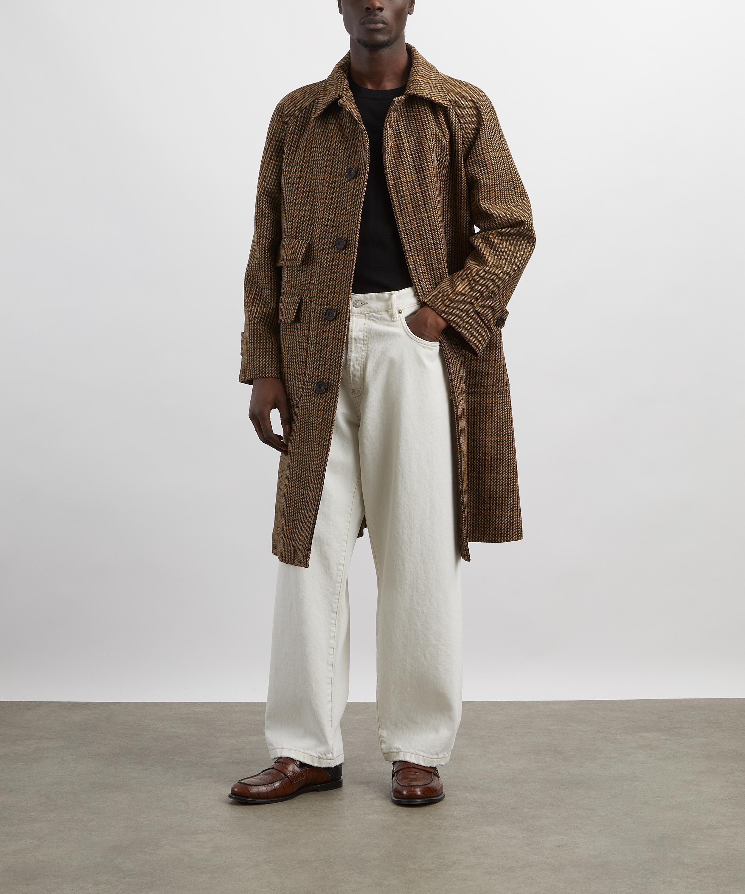 Drakes - Lovat Tweed Raglan Overcoat image number 1