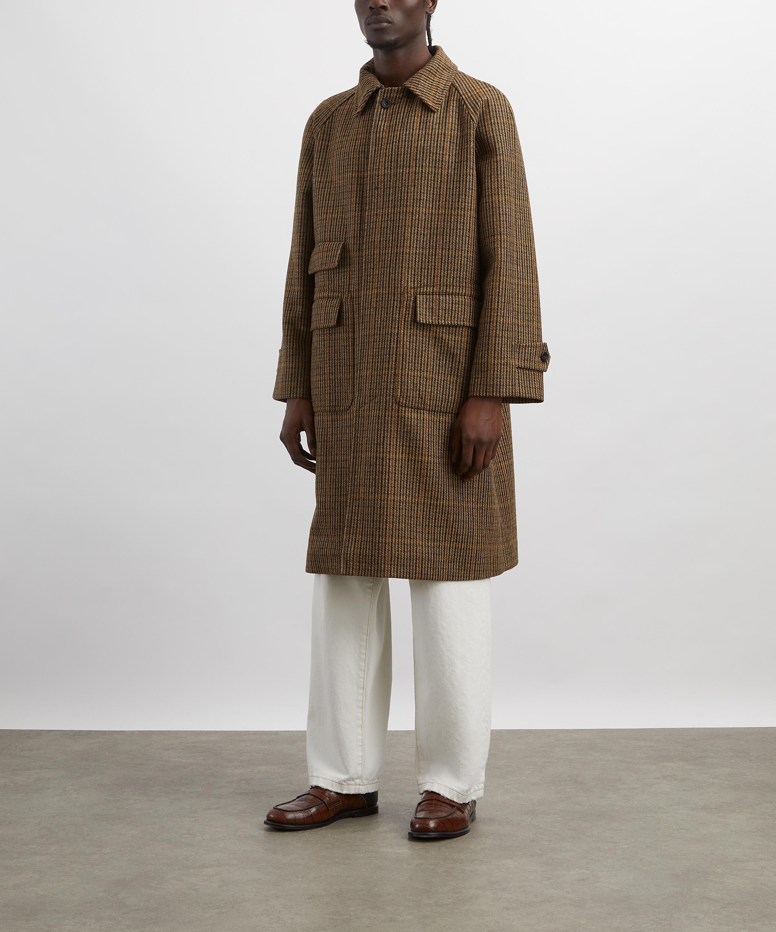 Drakes - Lovat Tweed Raglan Overcoat image number 2