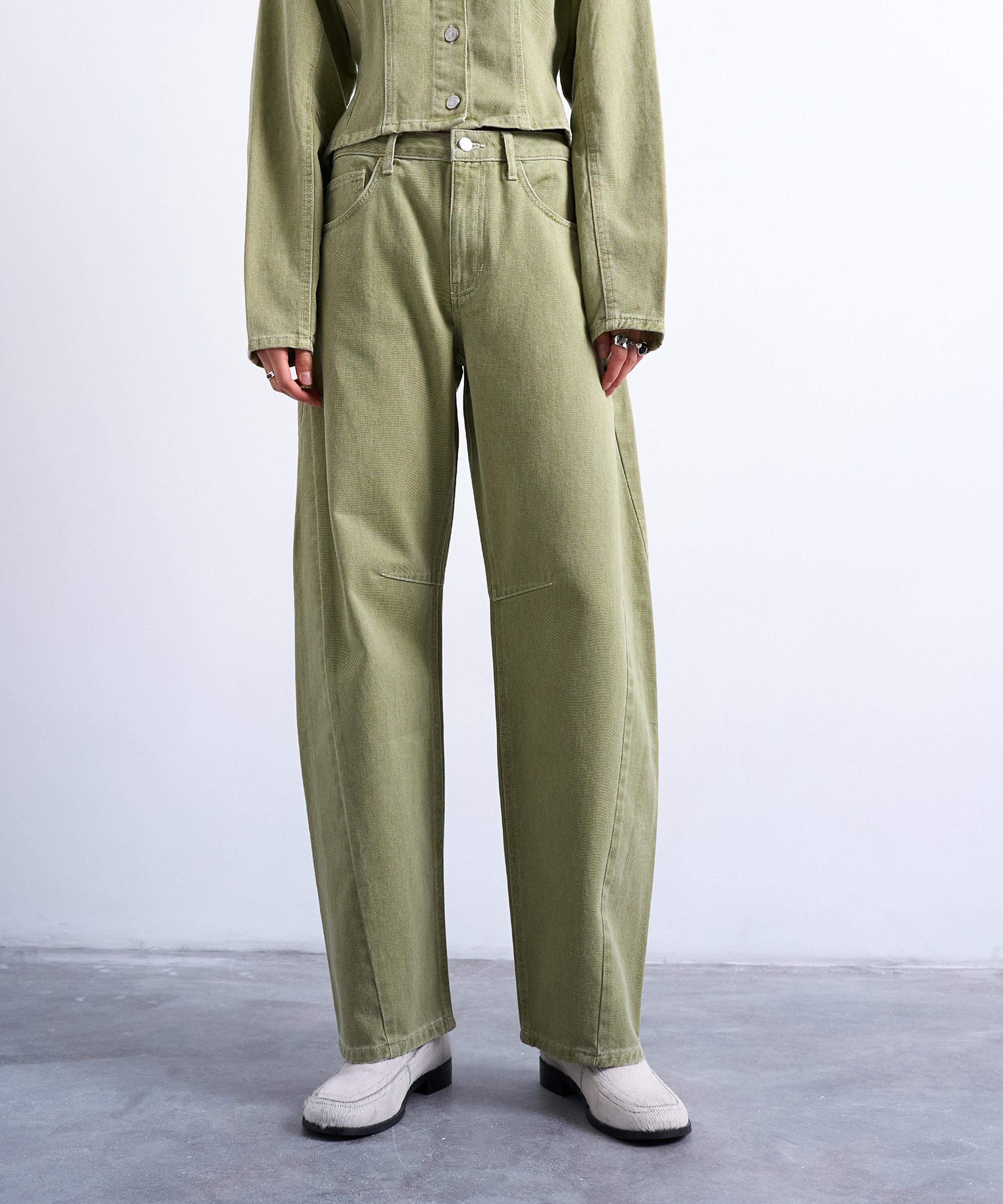 TOPSHOP - Avocado Barrel Jeans  image number 0