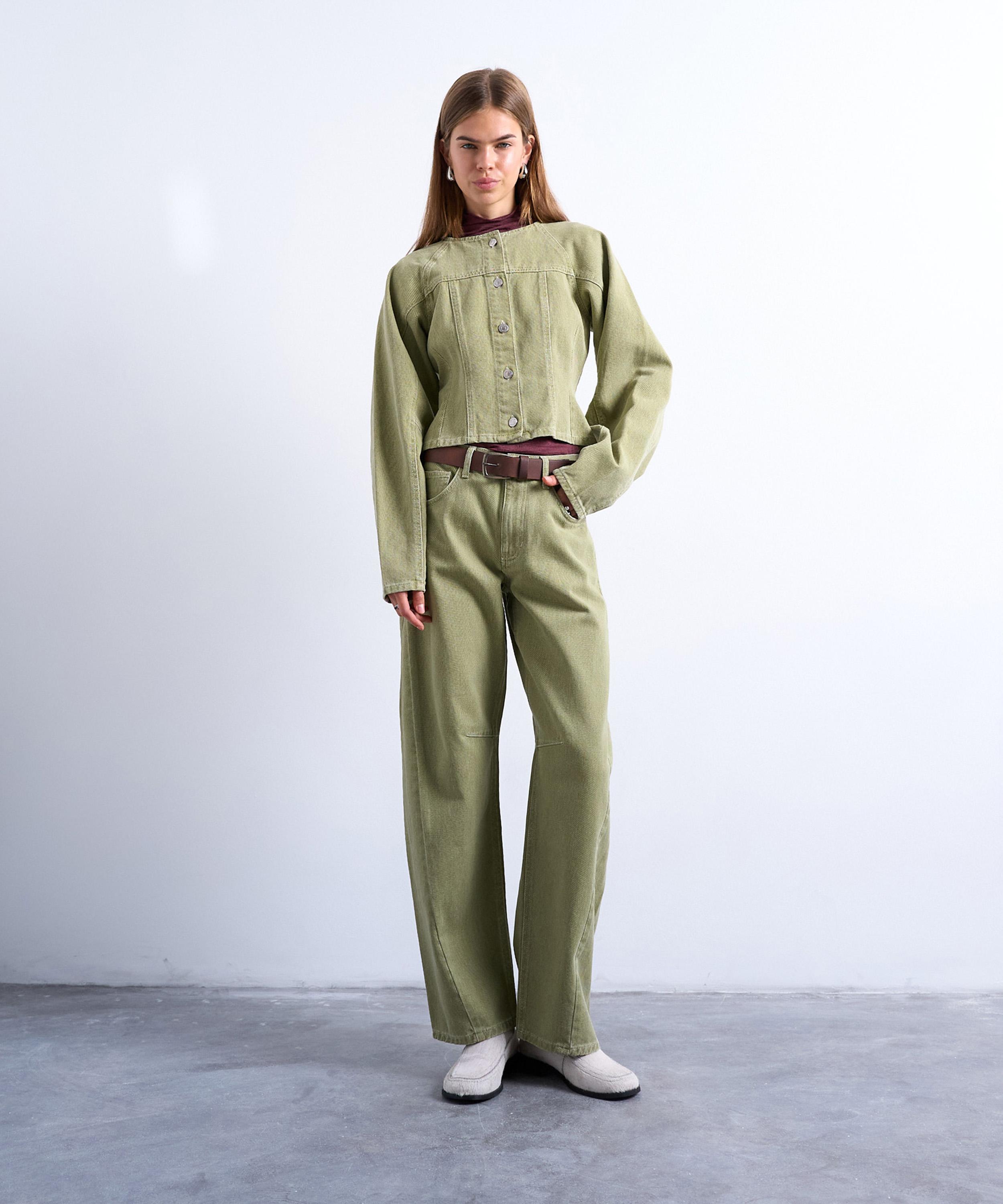 TOPSHOP - Avocado Barrel Jeans  image number 1