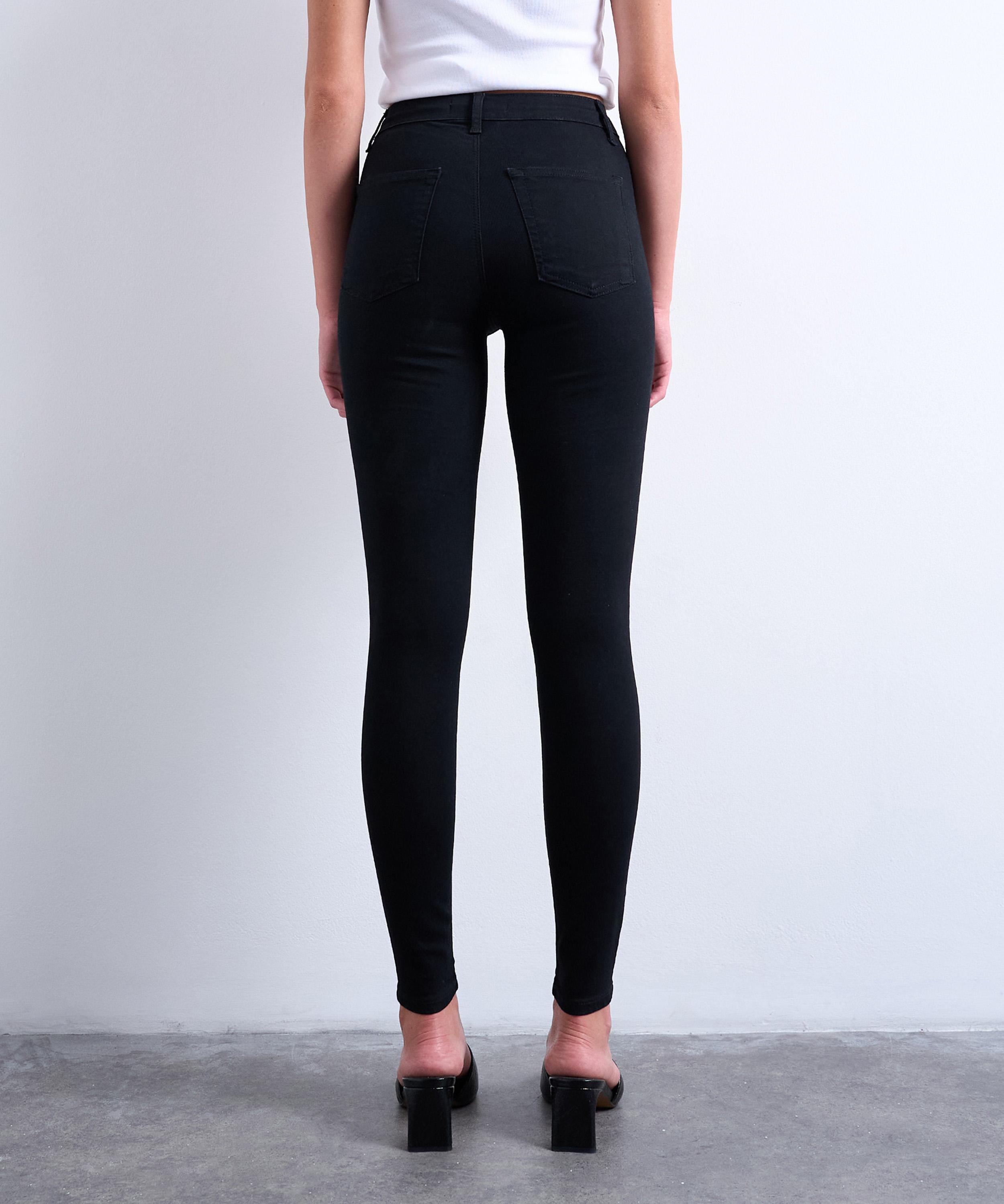 TOPSHOP - Black Joni High-Rise Super-Skinny Jeans image number 3
