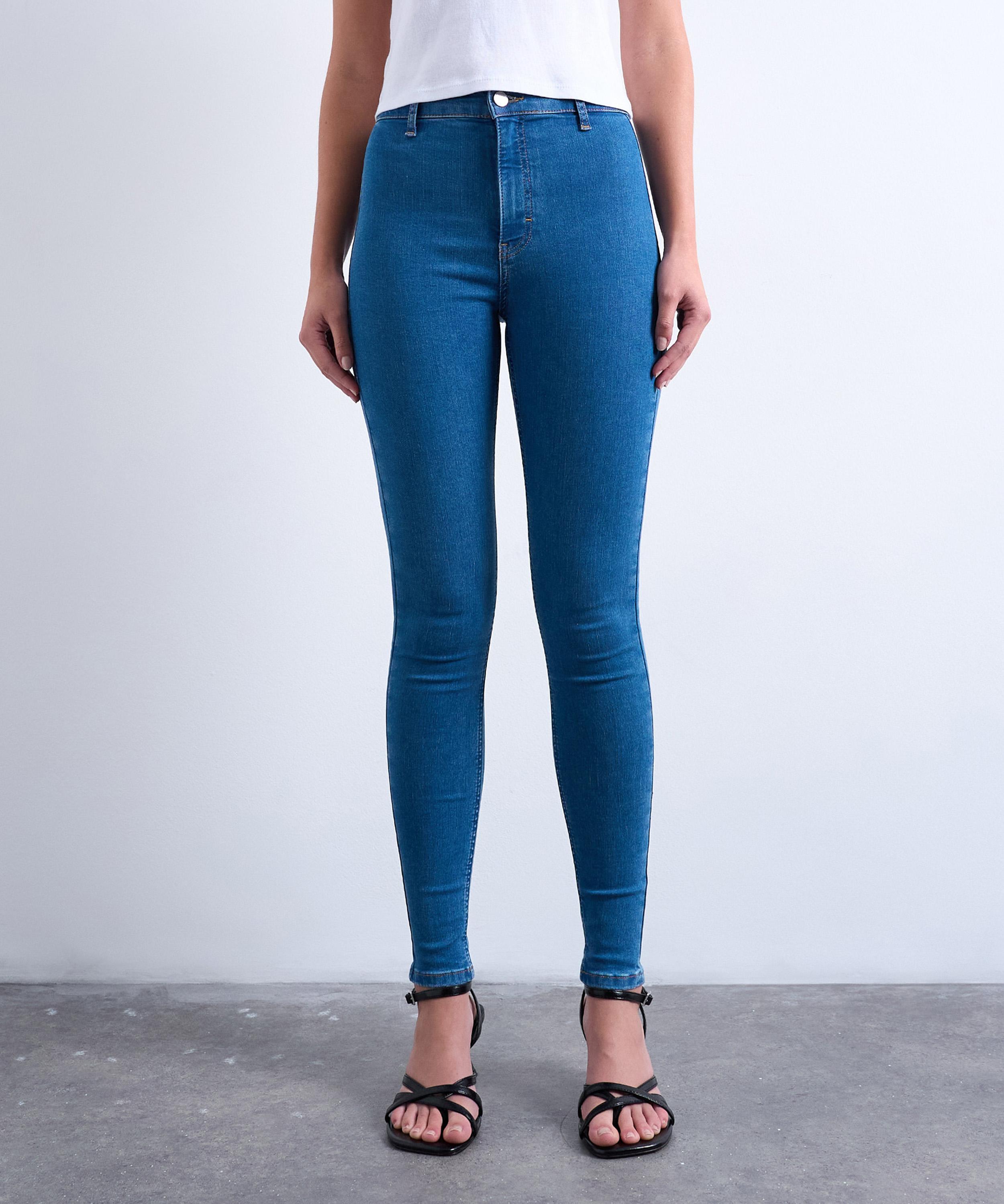 TOPSHOP - Mid Blue Joni High-Rise Super-Skinny Jeans image number 2
