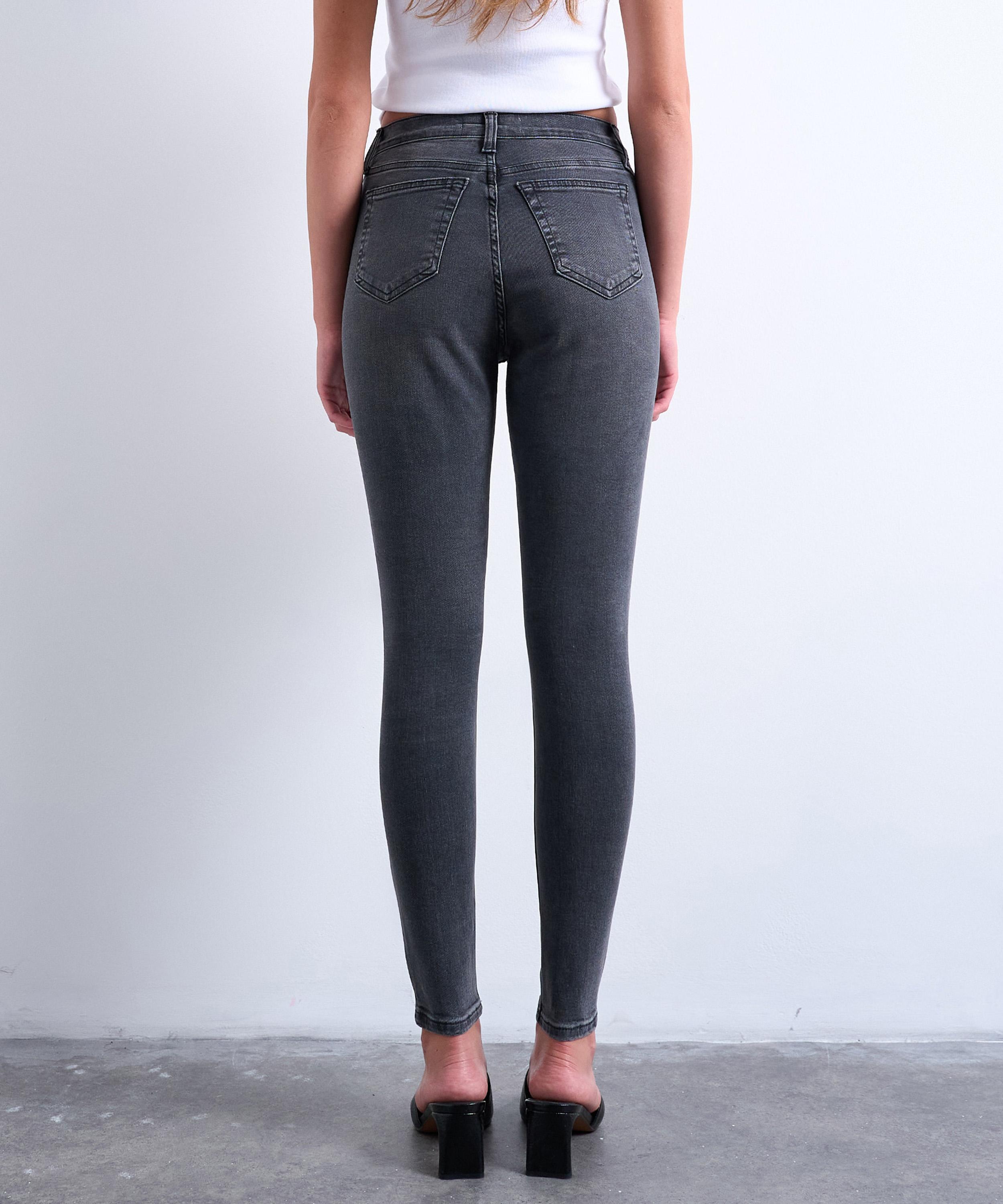 TOPSHOP - Black Jamie High-Rise Skinny Jeans image number 3