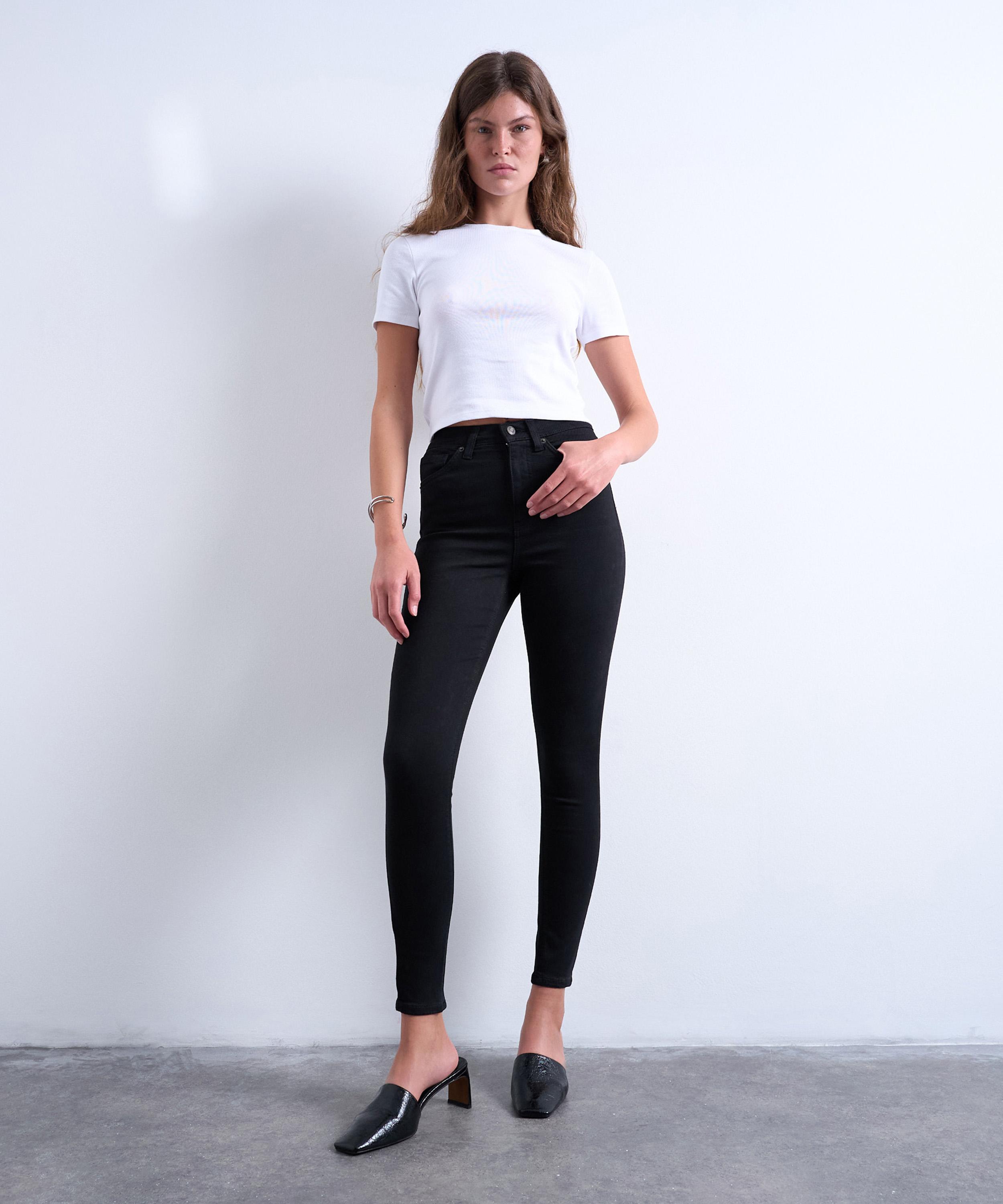 TOPSHOP - Black Jamie High-Rise Skinny Jeans
