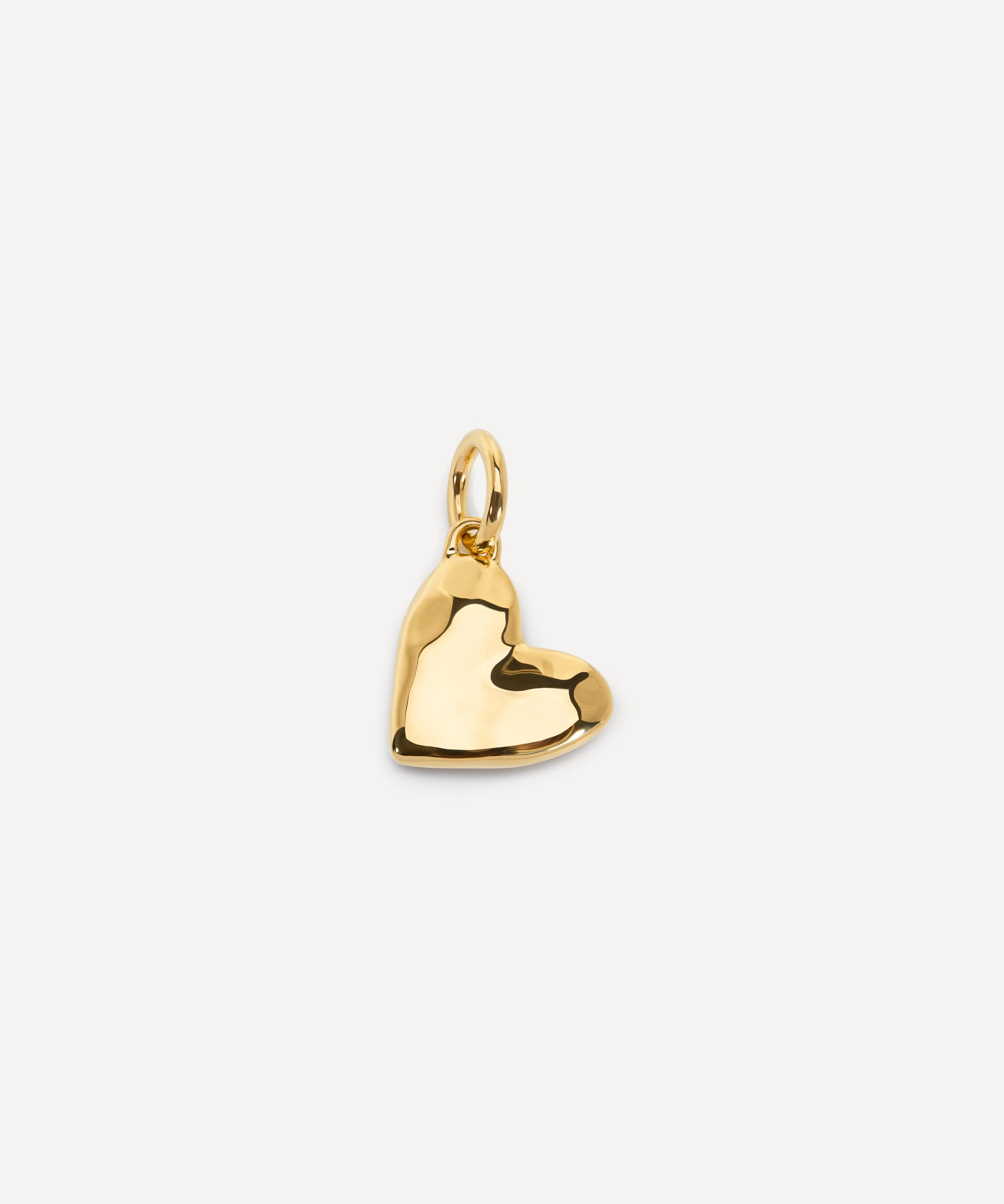 Monica Vinader - 18ct Gold-Plated Vermeil Silver Heart Pendant image number 1
