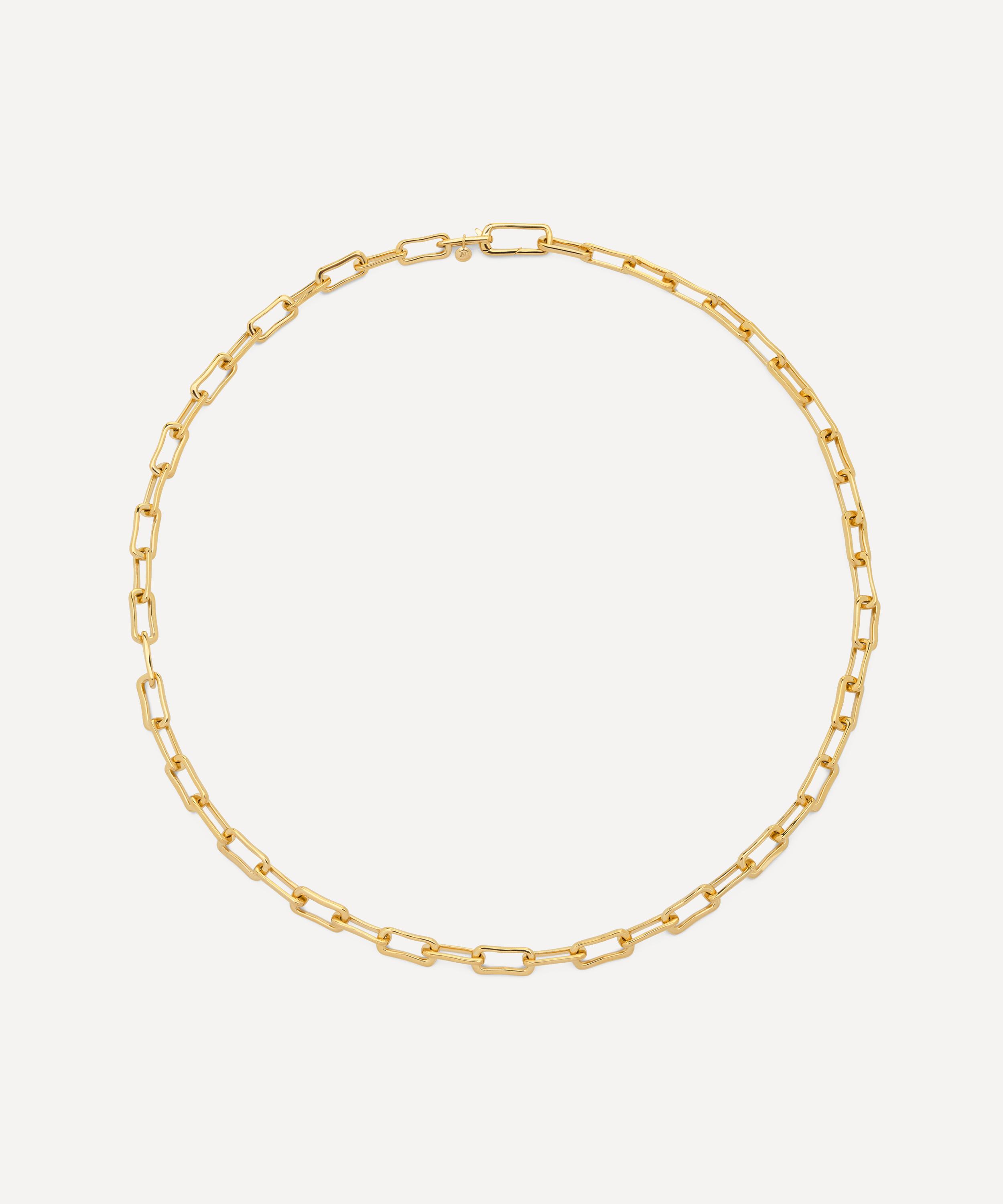 Monica Vinader - 18ct Gold-Plated Vermeil Silver Alta Mini Chain Necklace