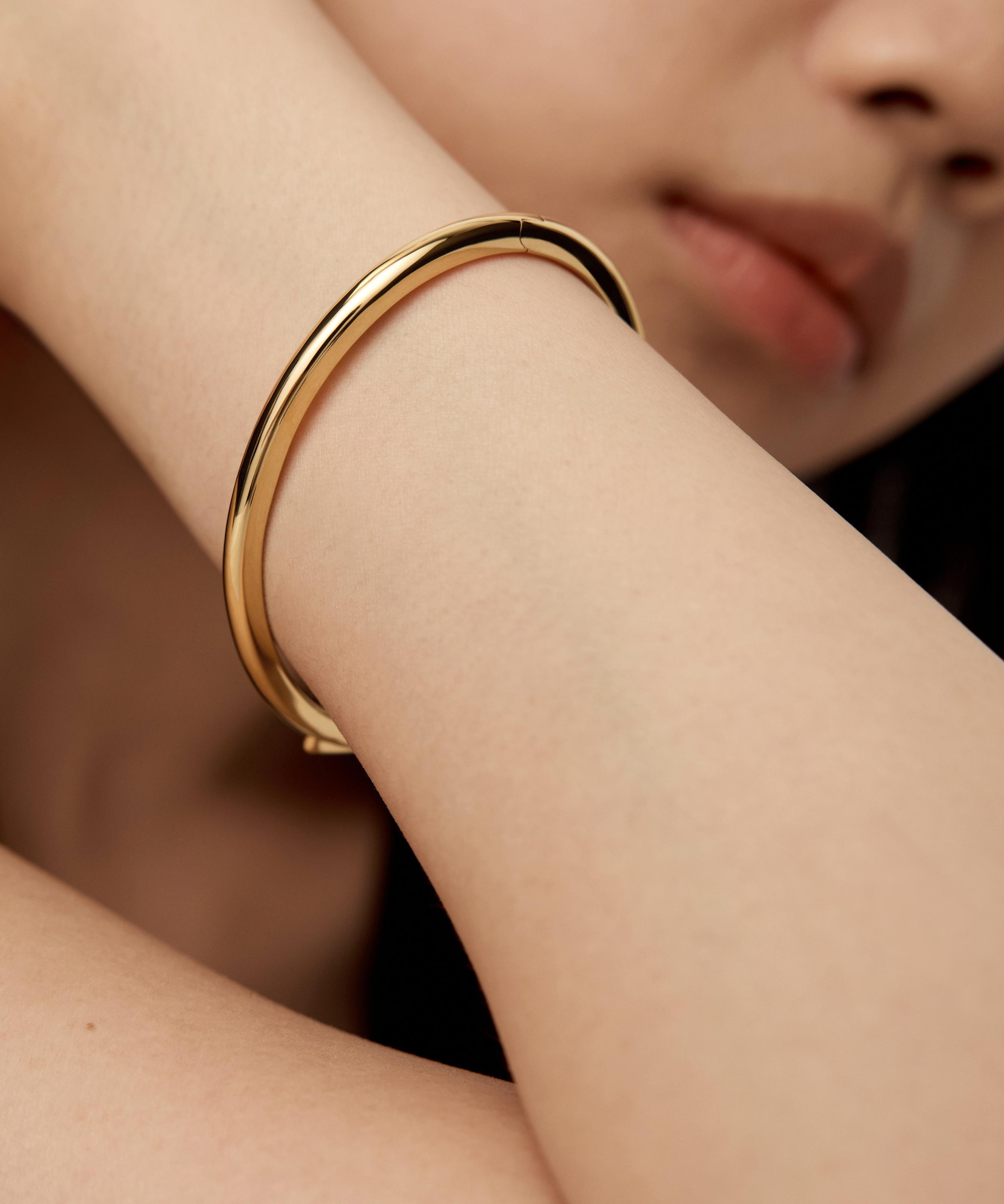 Monica Vinader - X Kate Young 18ct Gold-Plated Vermeil Silver Thin Bangle Bracelet image number 1