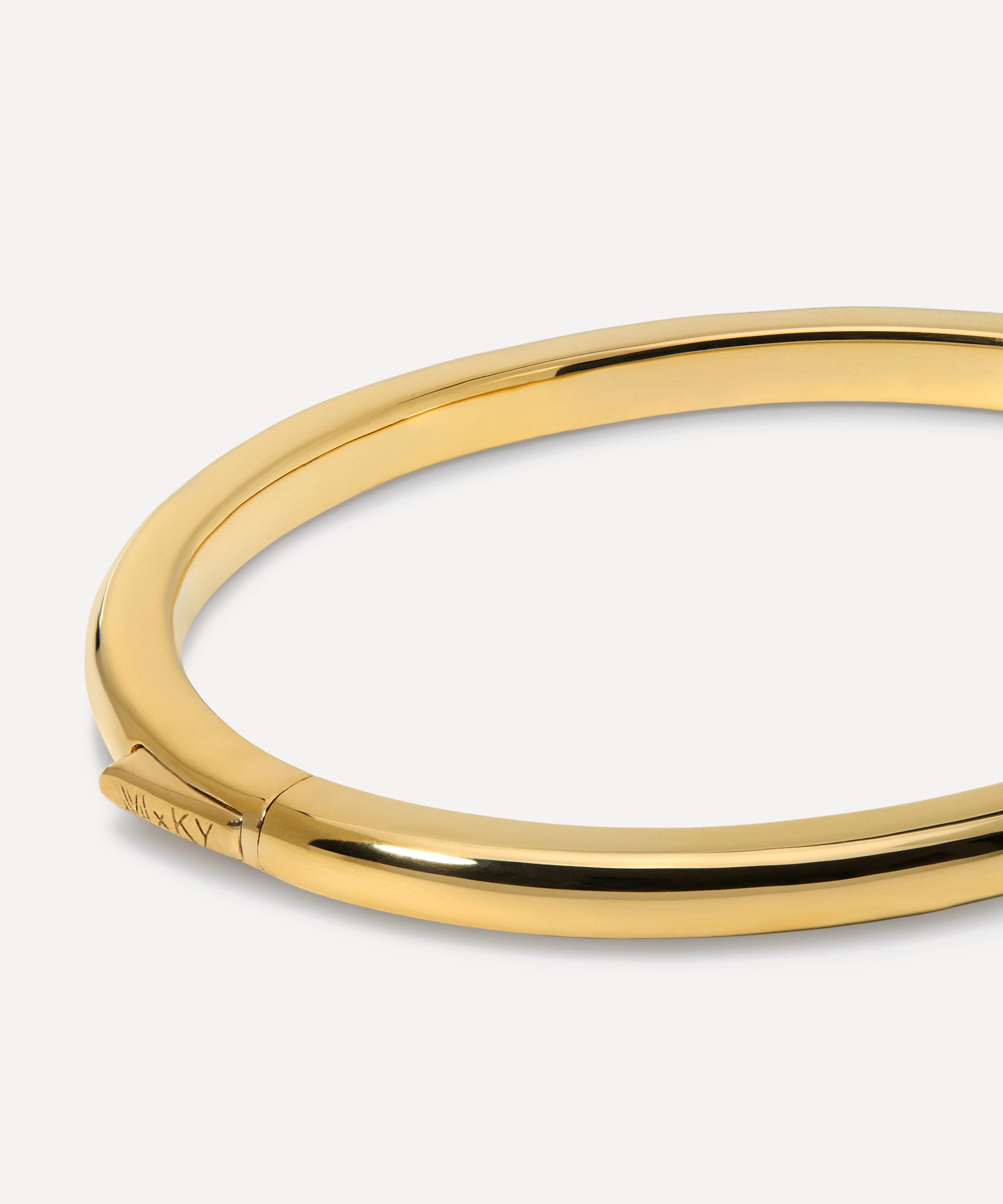 Monica Vinader - X Kate Young 18ct Gold-Plated Vermeil Silver Thin Bangle Bracelet image number 2