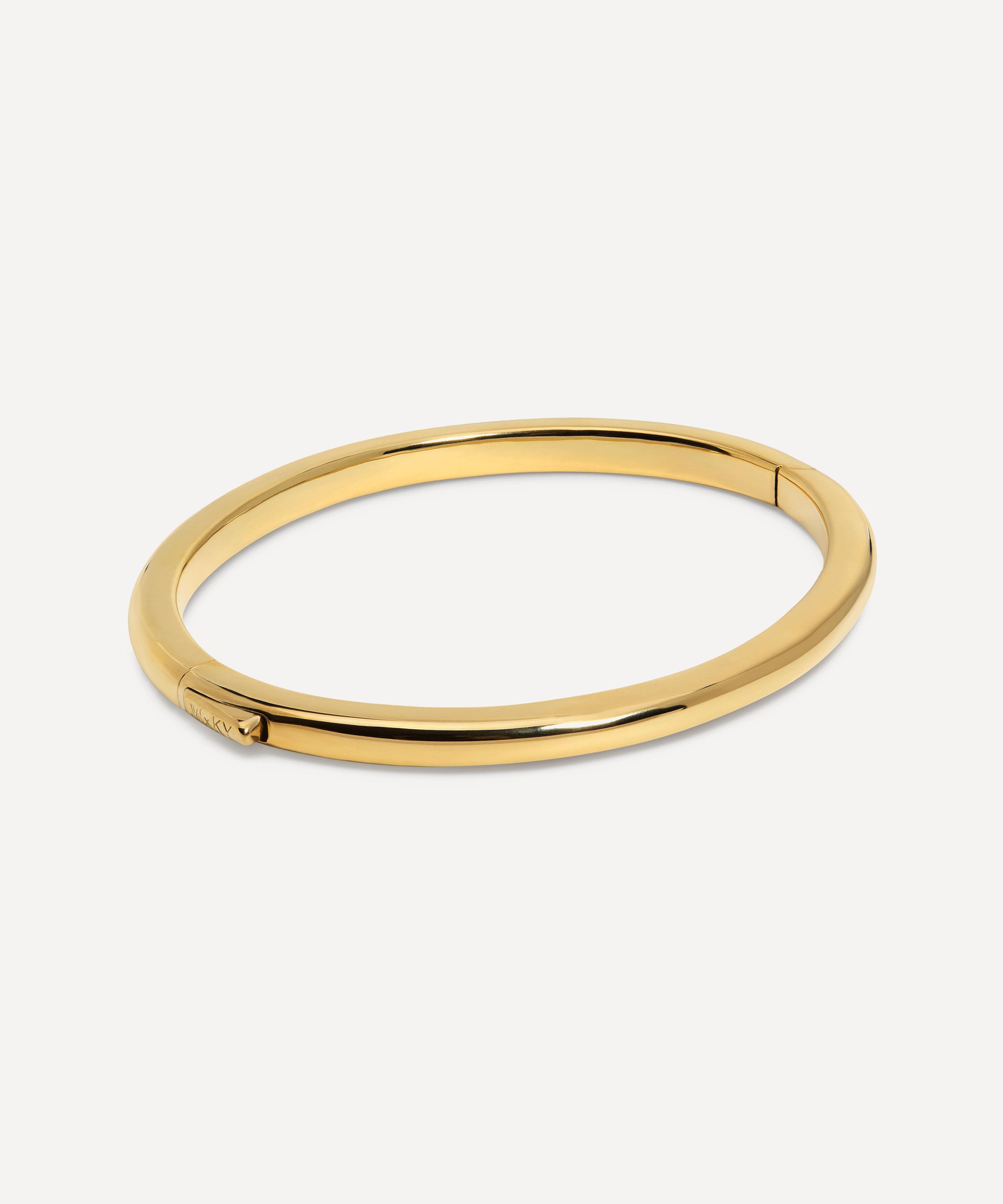 Monica Vinader - X Kate Young 18ct Gold-Plated Vermeil Silver Thin Bangle Bracelet image number 3