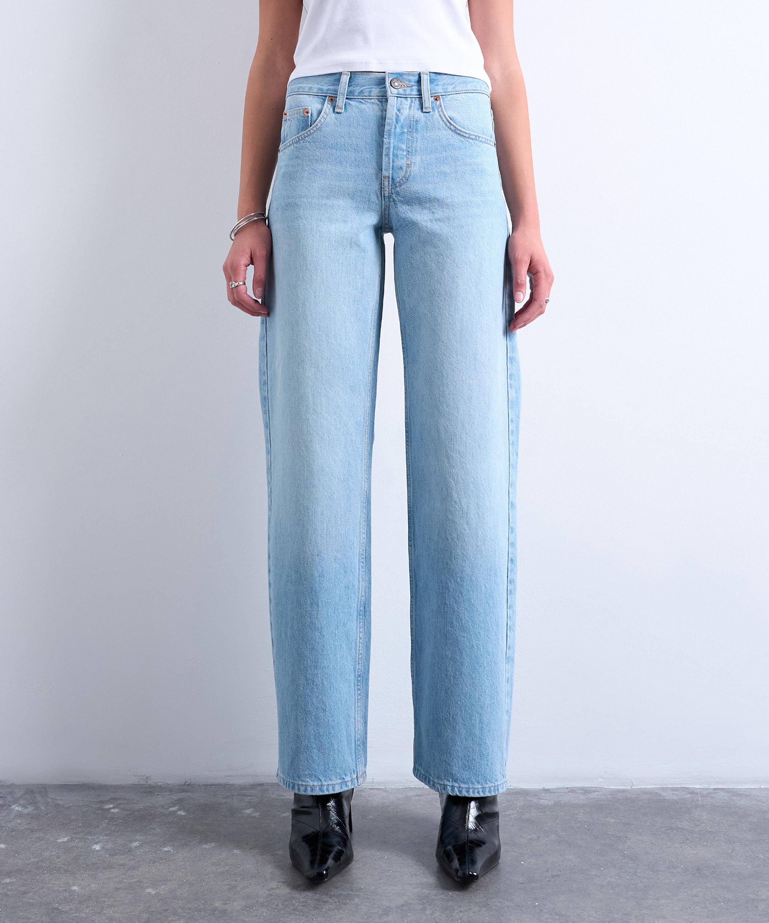 TOPSHOP - Bleach Ember Low-Rise Wide-Leg Jeans image number 2