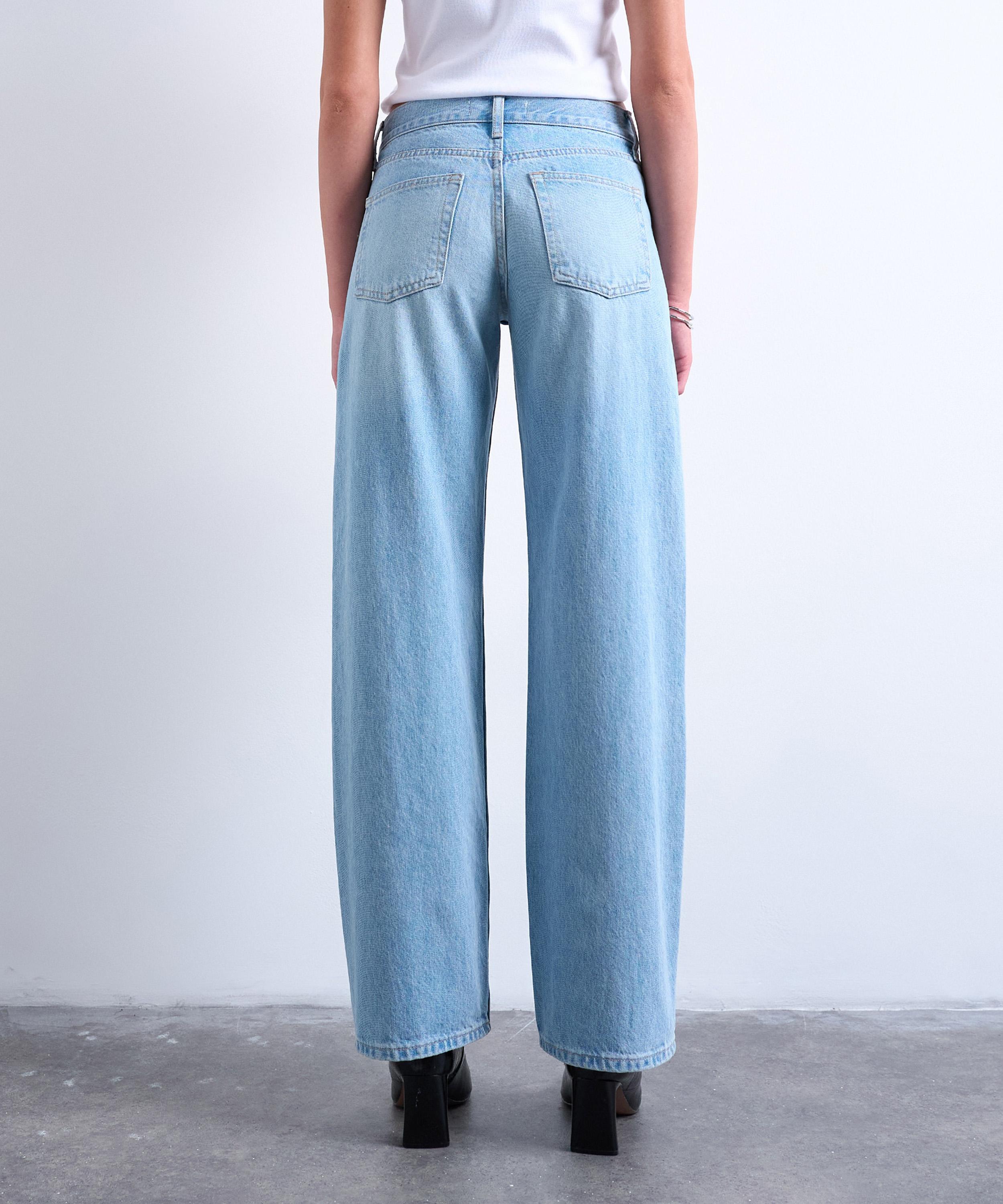 TOPSHOP - Bleach Ember Low-Rise Wide-Leg Jeans image number 3