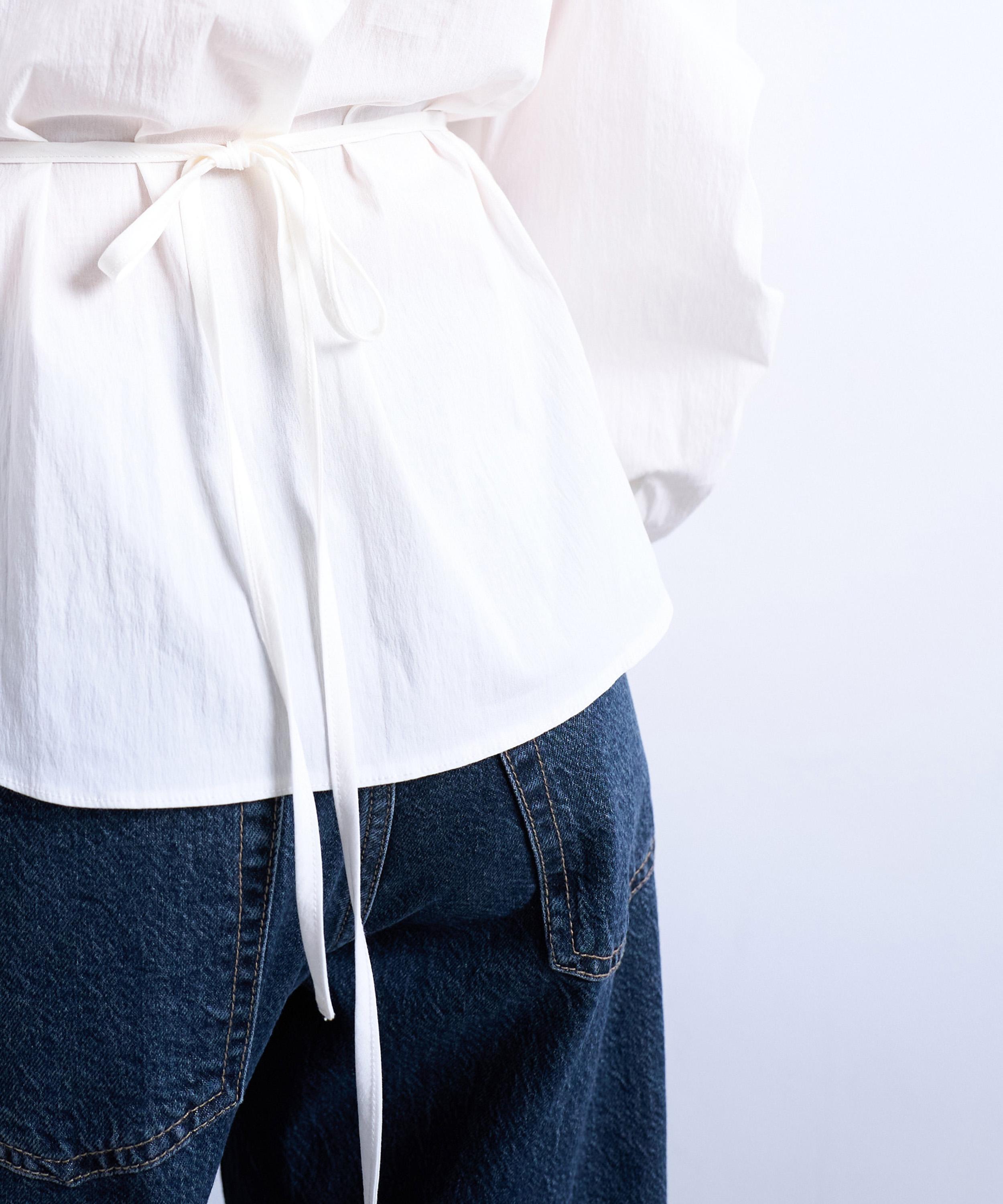 TOPSHOP - Tie-Back Long-Sleeve Shirt image number 3