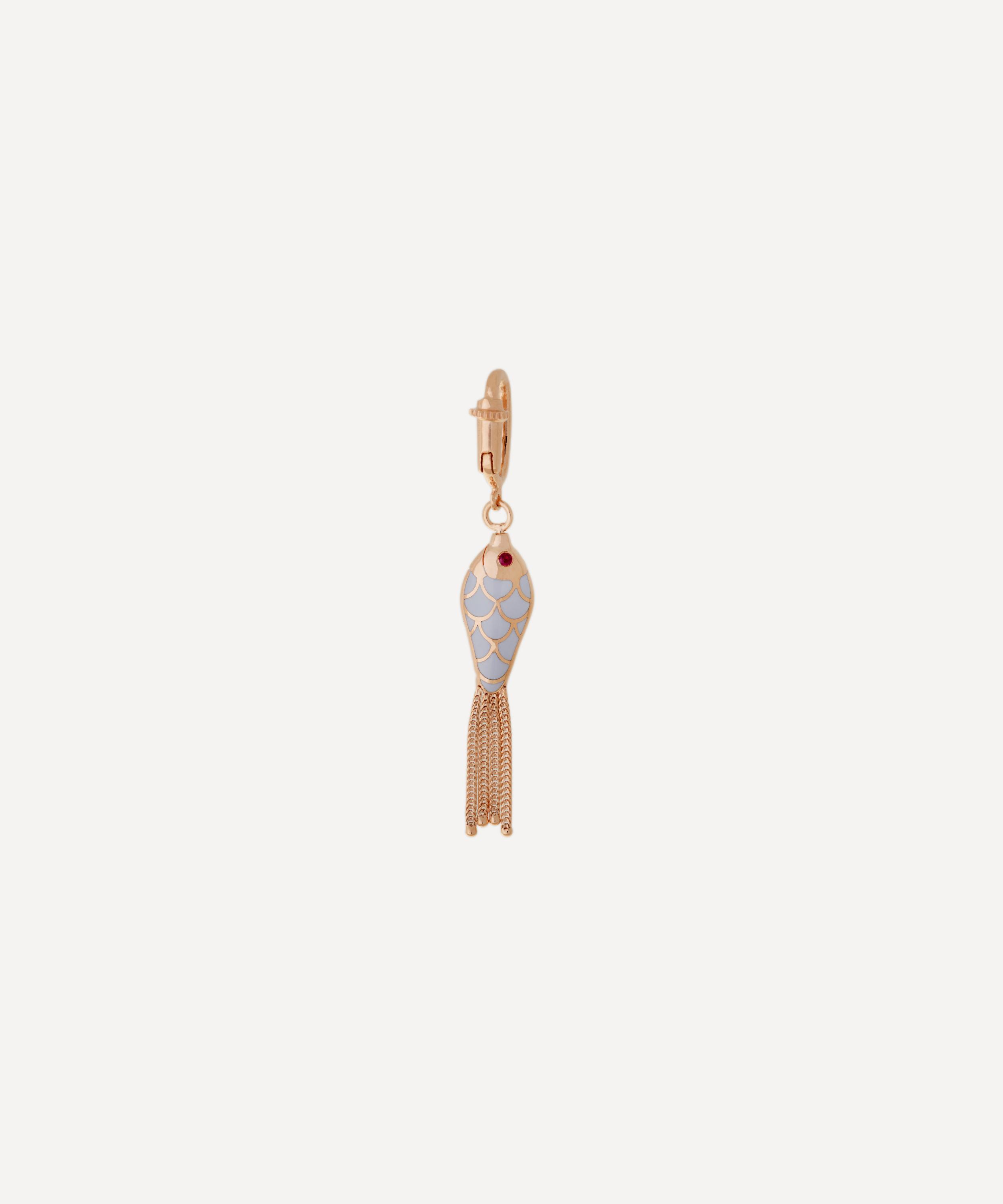 Selim Mouzannar - 18ct Rose Gold Fish For Love Double-Sided Charm image number 0