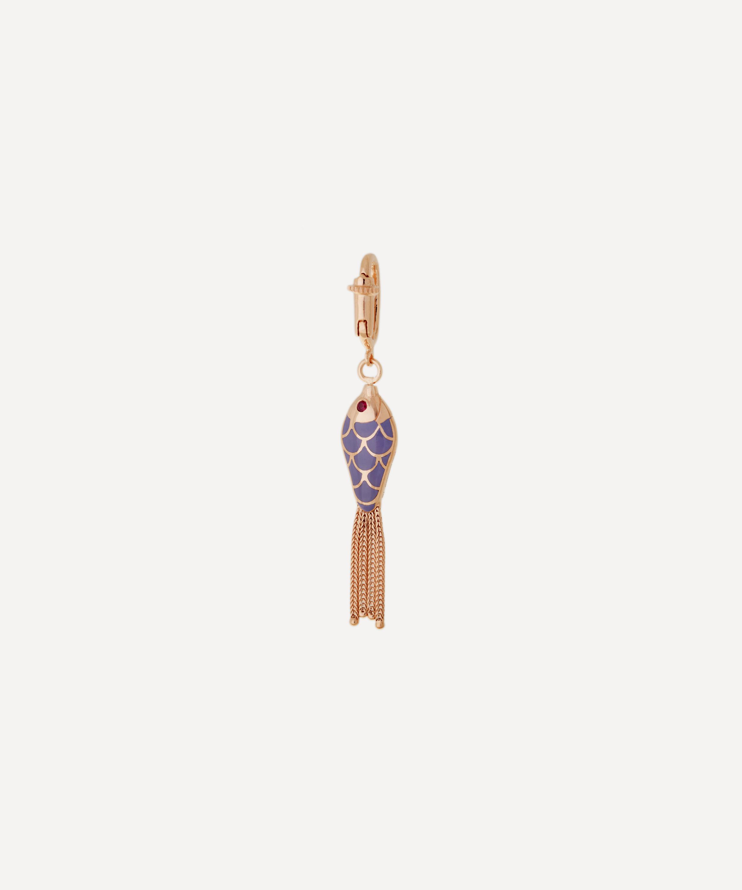 Selim Mouzannar - 18ct Rose Gold Fish For Love Double-Sided Charm image number 1