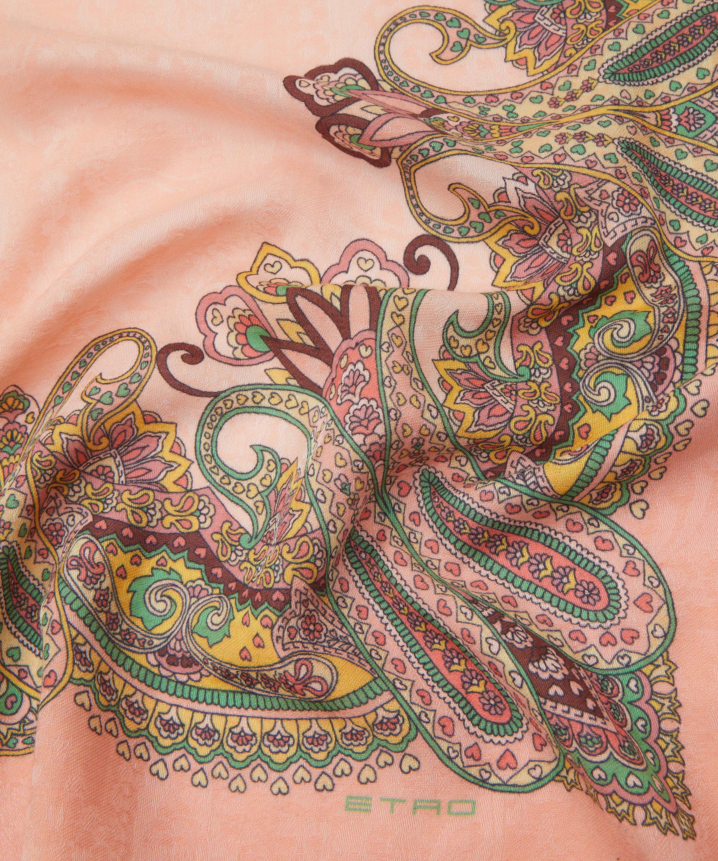 Etro - Boheme Paisley Jacquard Cotton-Blend Scarf image number 3