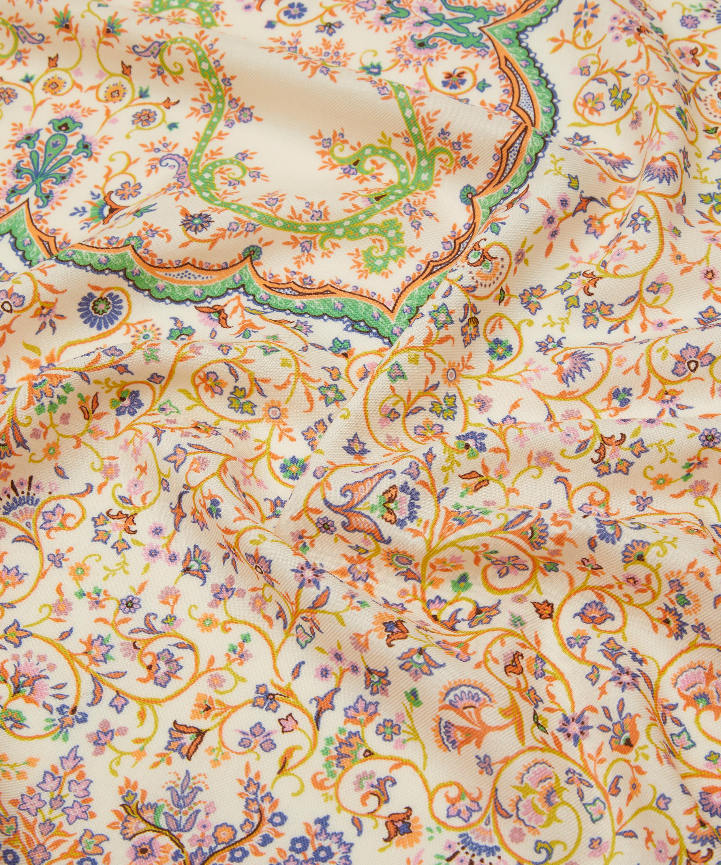 Etro - Aida Paisley Print Silk-Wool Scarf image number 3