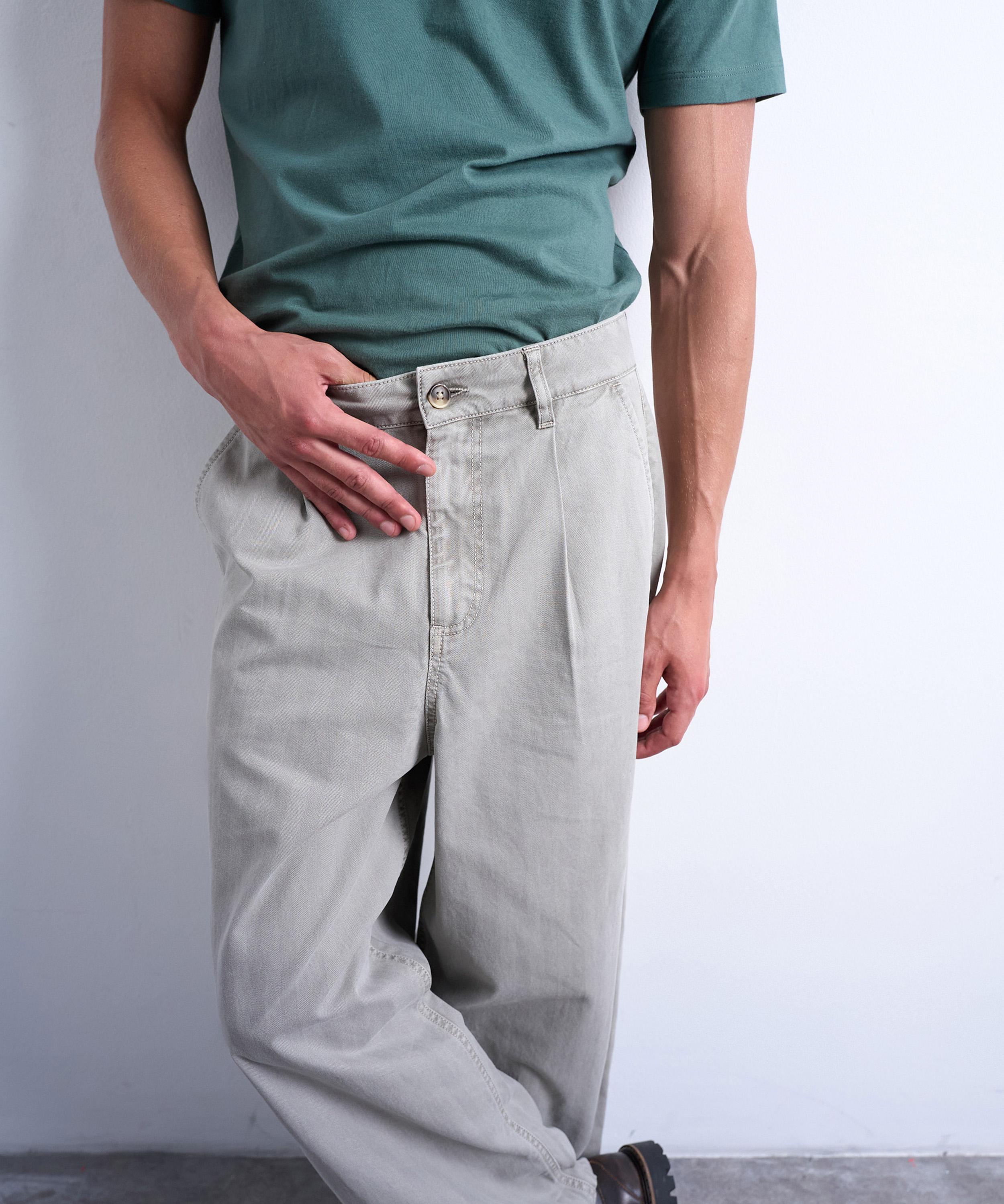 TOPMAN - Herringbone Barrel Trousers image number 2