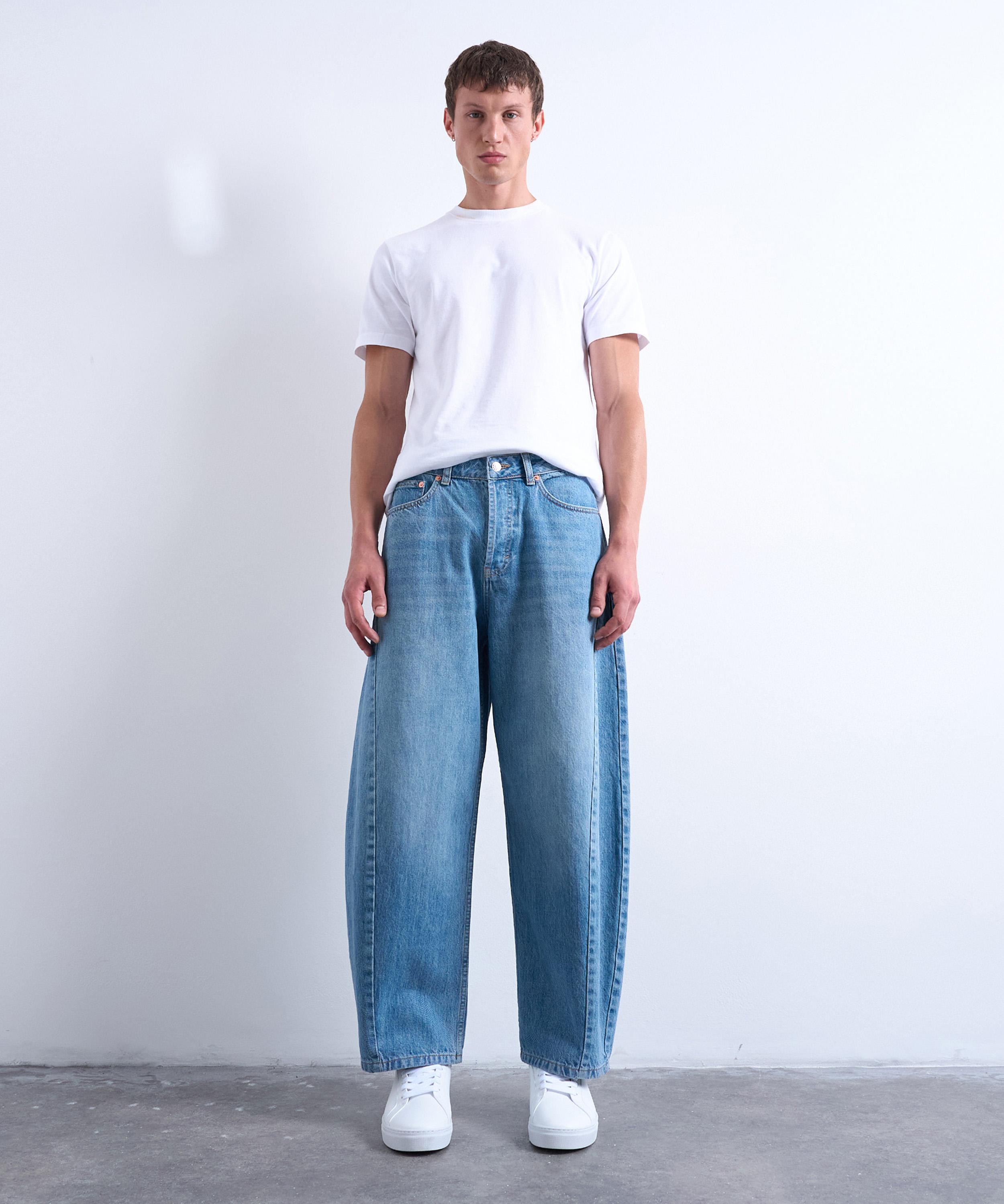 TOPMAN - Rigid Barrel Jeans