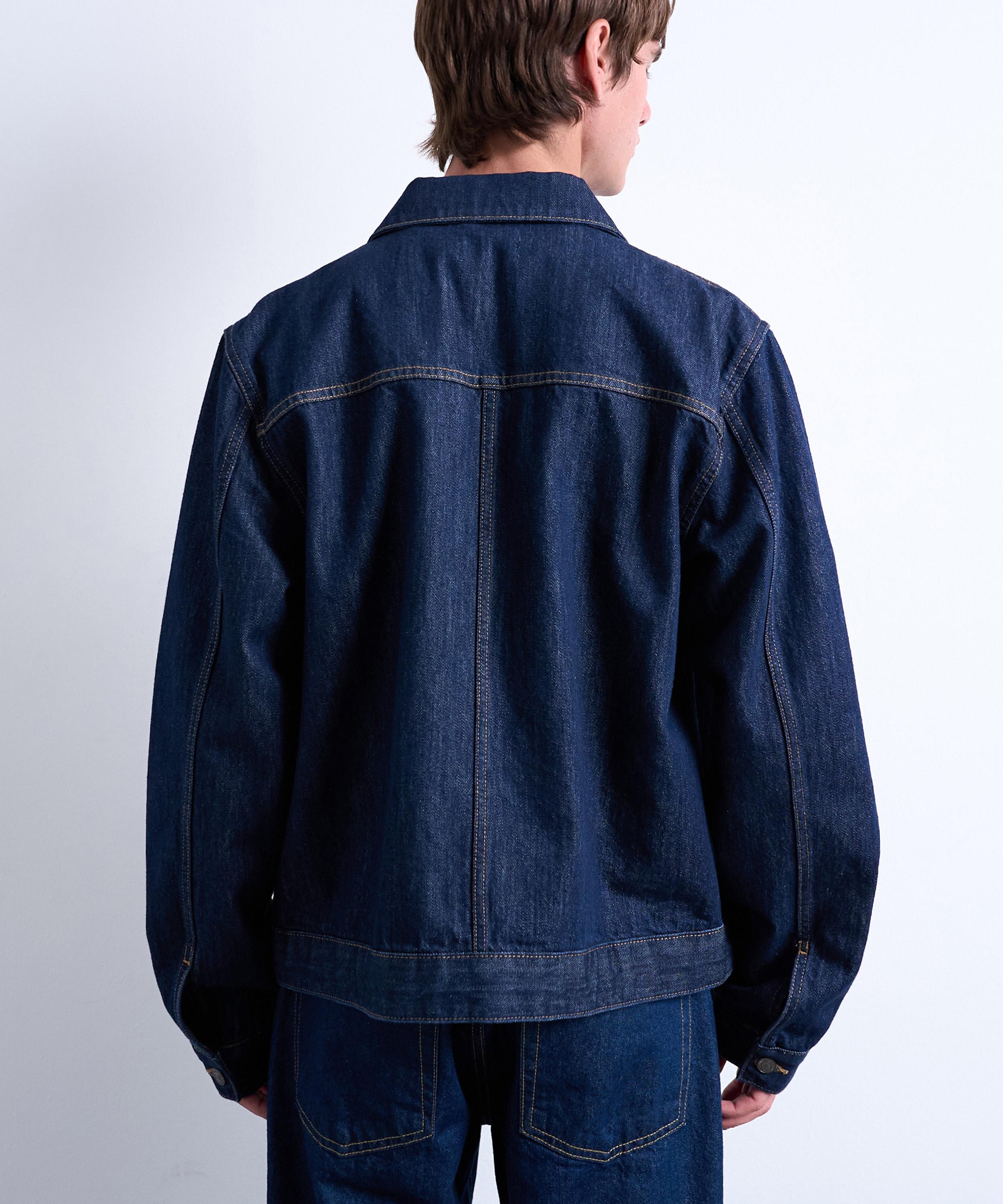 TOPMAN - Relaxed Denim Jacket image number 4