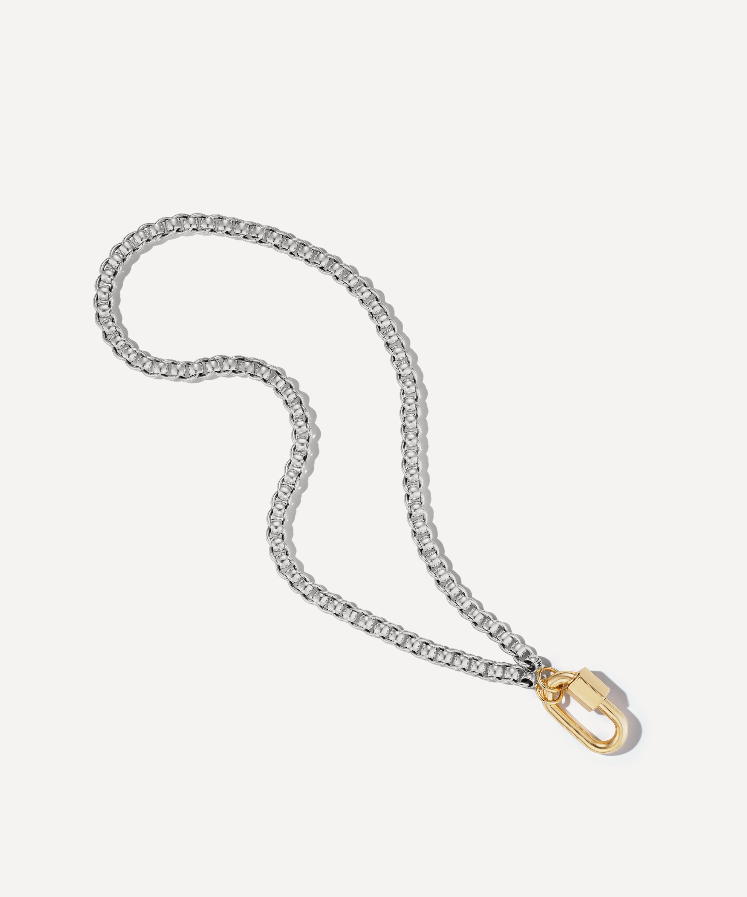 Marla Aaron - Sterling Silver Rolling Curb Chain Necklace image number 2