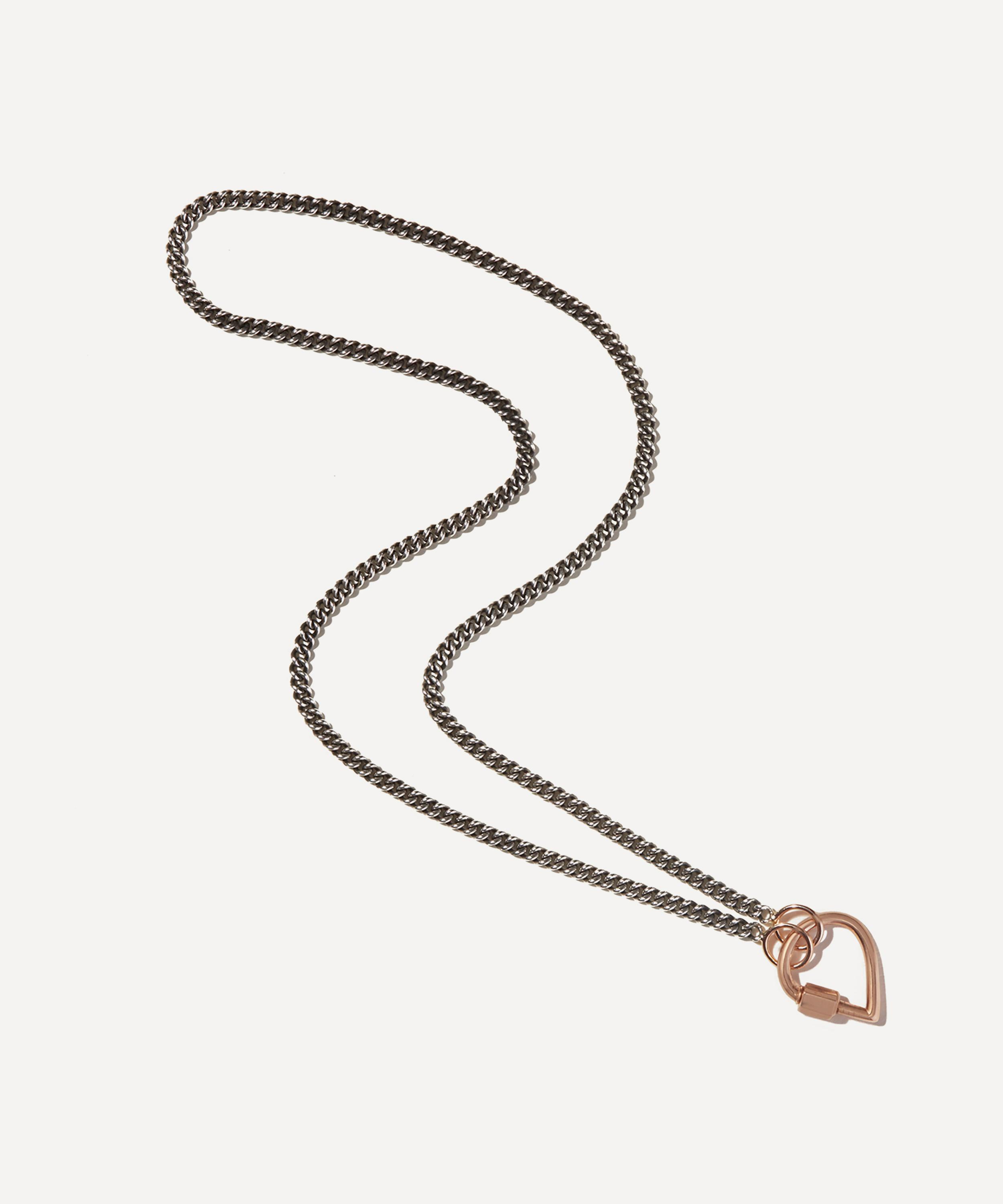 Marla Aaron - Sterling Silver Not So Heavy Curb Chain Necklace image number 2