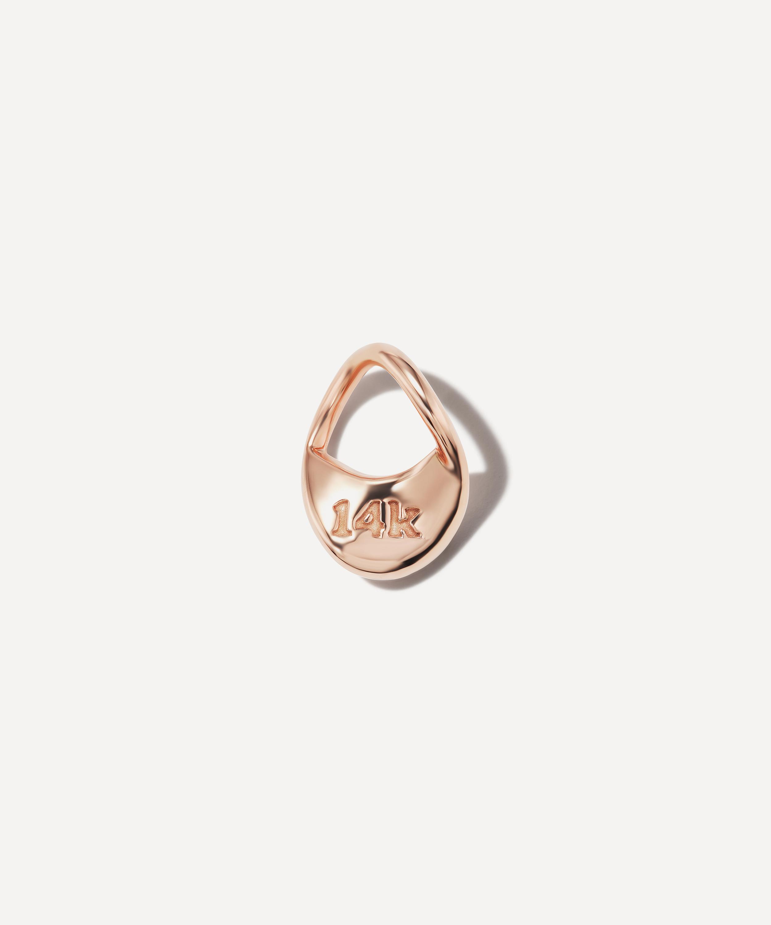 Marla Aaron - 14ct Rose Gold Itty Bitty Blob Charm image number 2