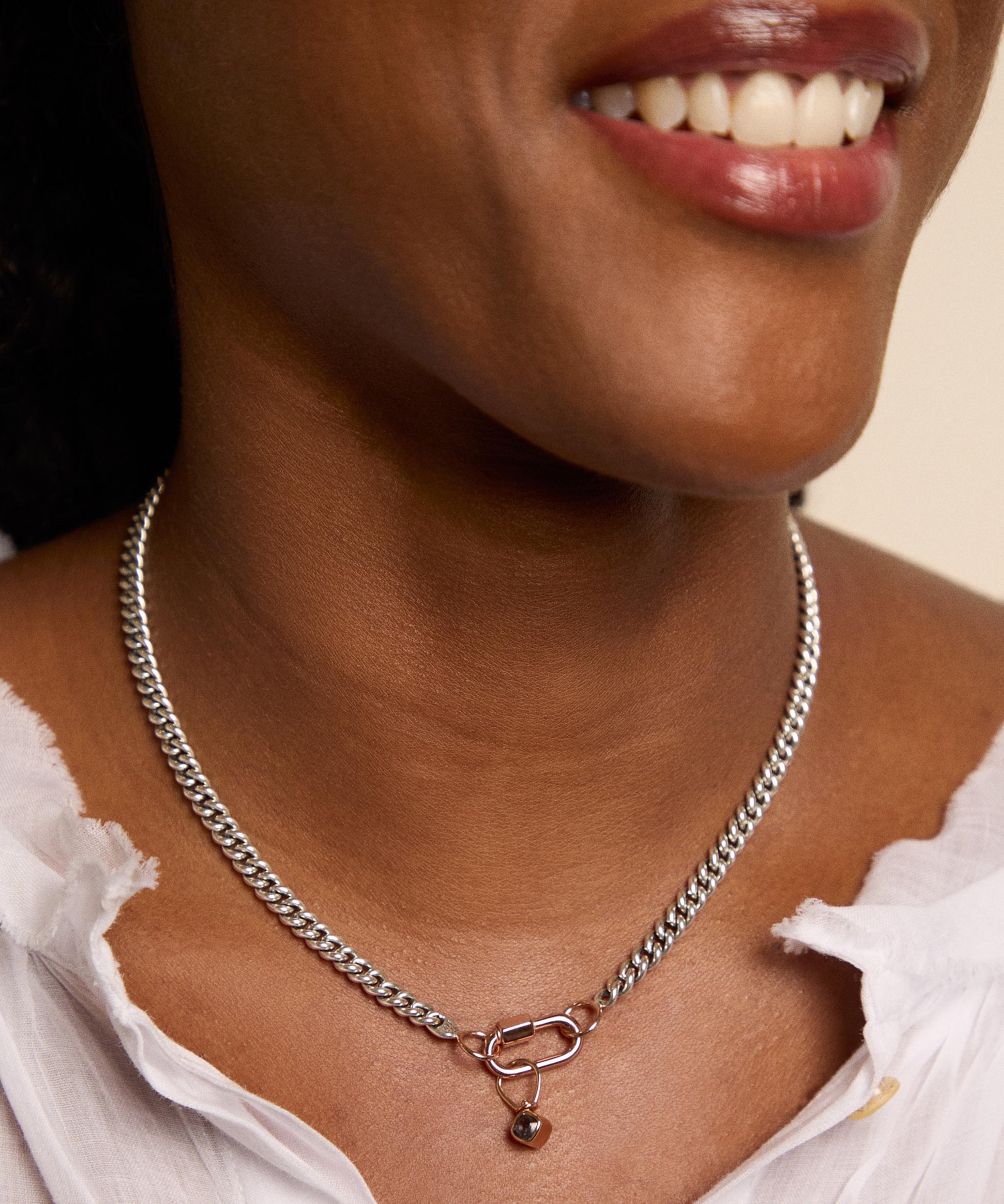 Marla Aaron - 18ct Rose Gold Itty Bitty Spinel Charm image number 1