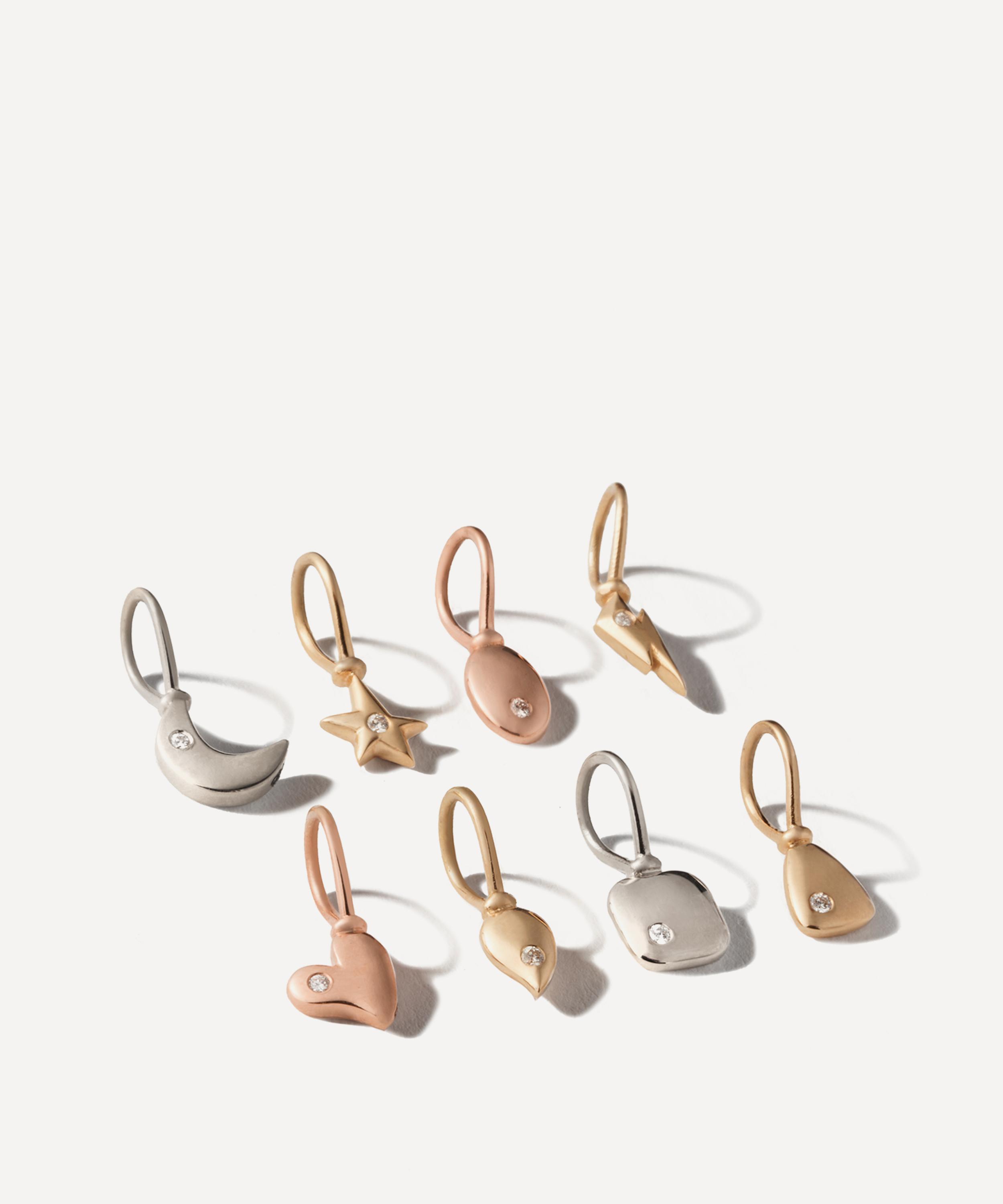 Marla Aaron - 14ct Rose Gold Itty Bitty Heart Charm image number 2