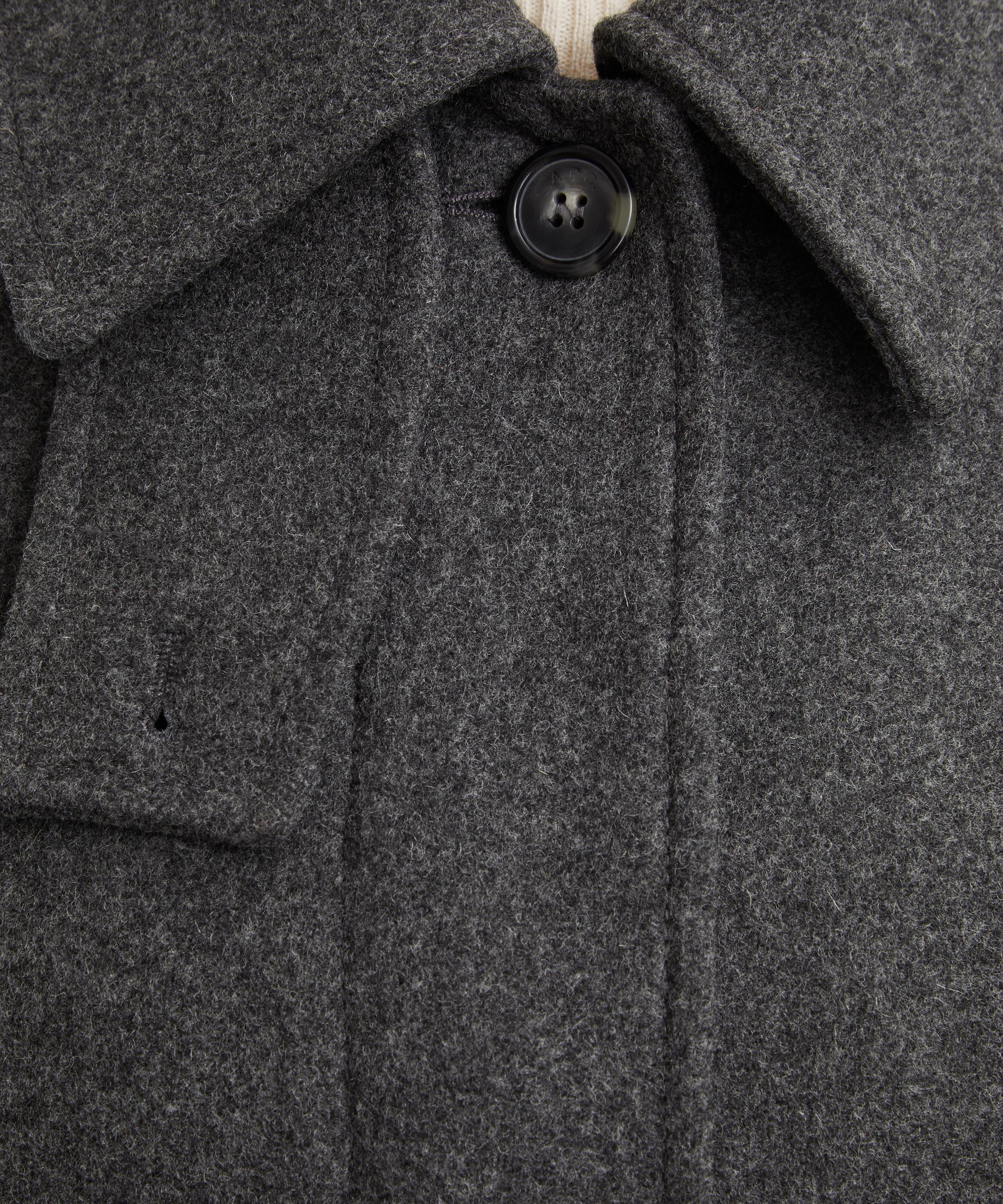 A.P.C. - Charcoal Wool Coat image number 4